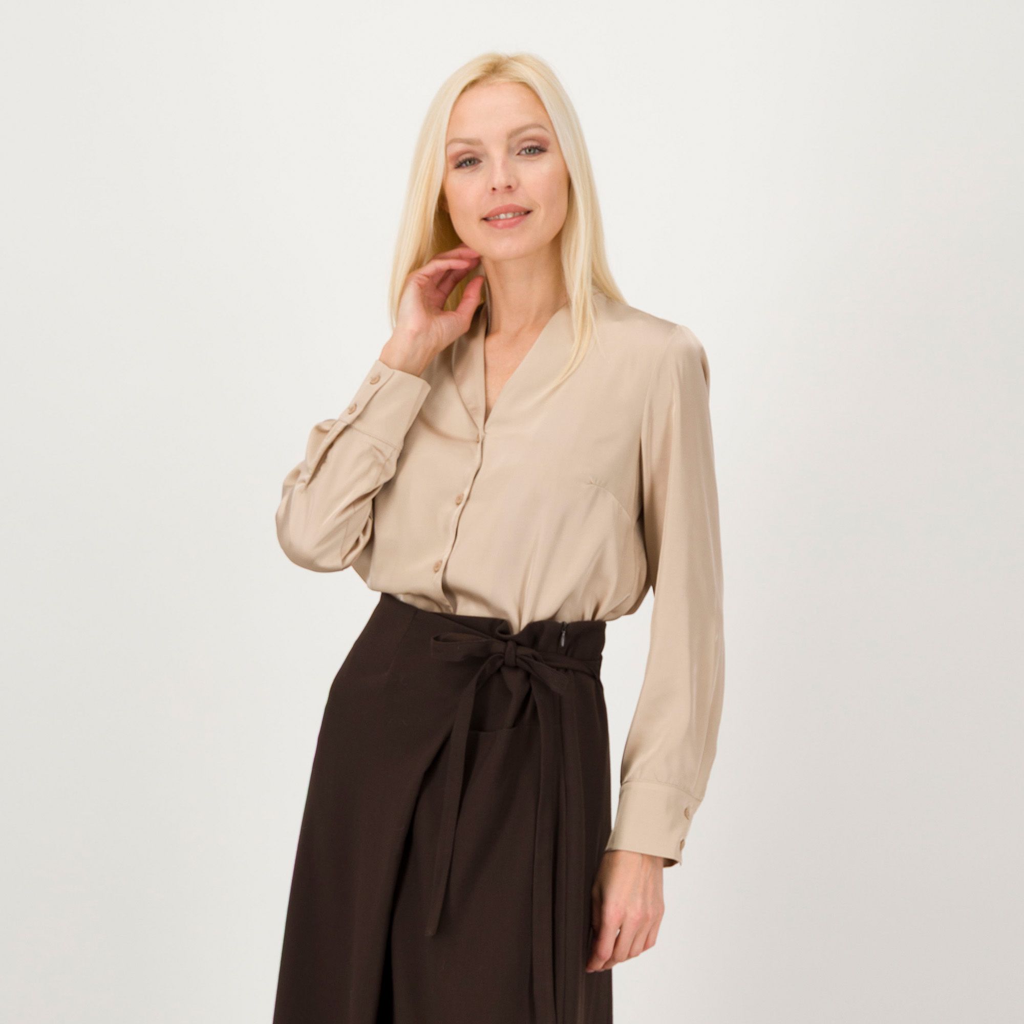 Caterina Lancini
Camicia in raso
a manica lunga