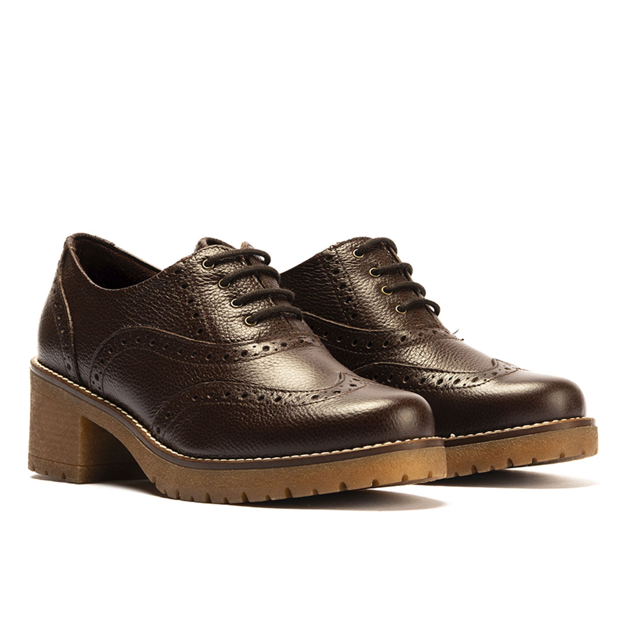 Pitillos
Scarpe stringate
Oxford in pelle
tacco 5,5 cm