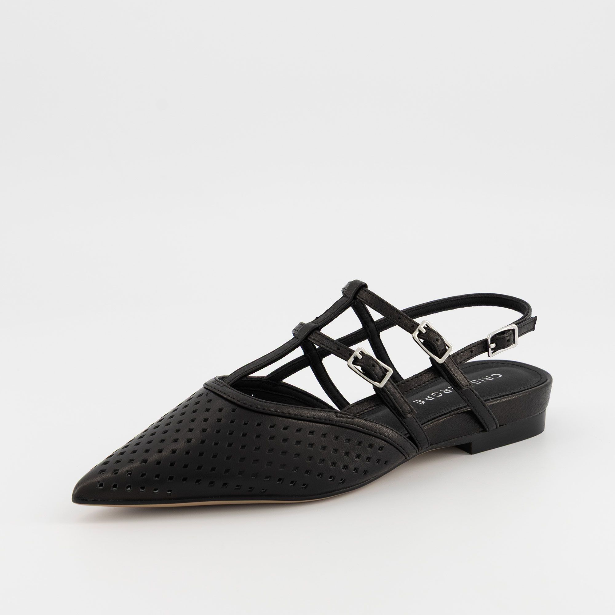 Cris Vergré Slingback a T in pelle con tacco 1 cm