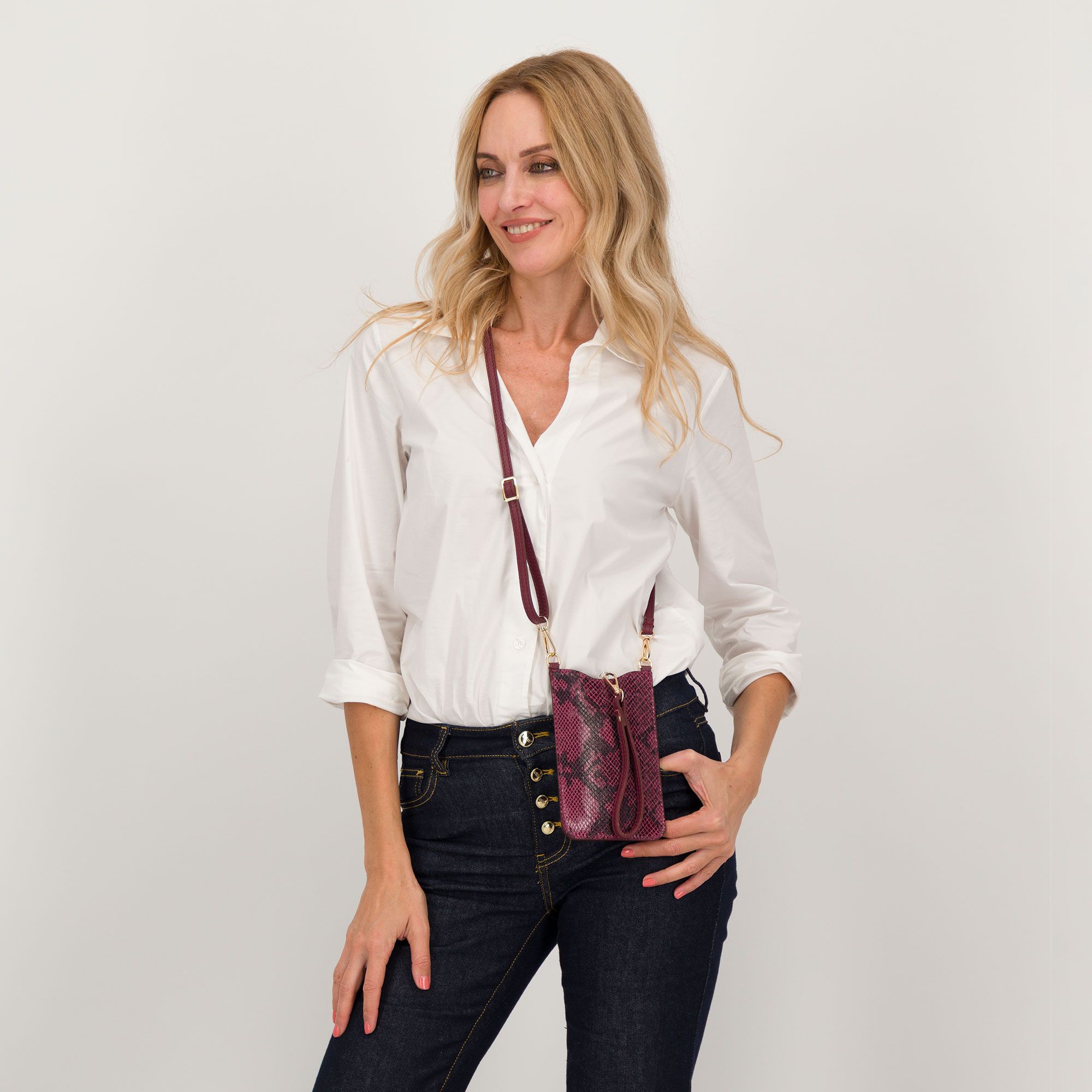 Le Corone Bags
Portacellulare
My Style in pelle con
laccetto e tracolla