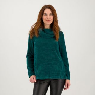Nina Leonard
Maglione in ciniglia
con collo a ciambella