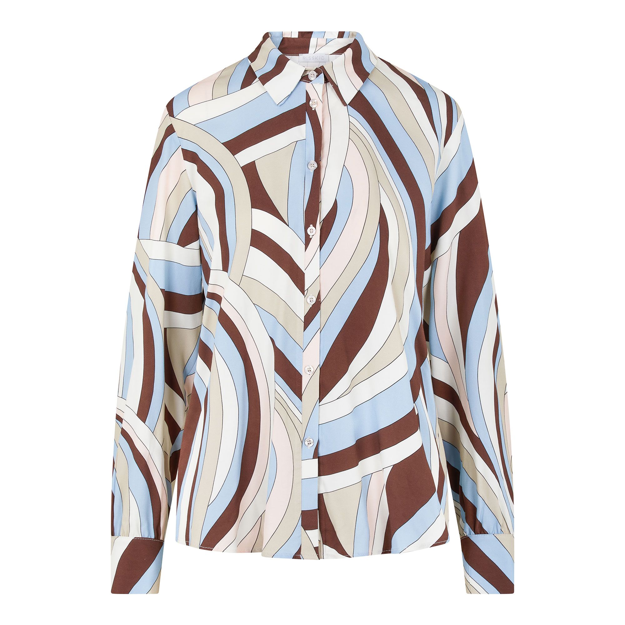 Risskio Camicia fantasia fantasia a maniche lunghe