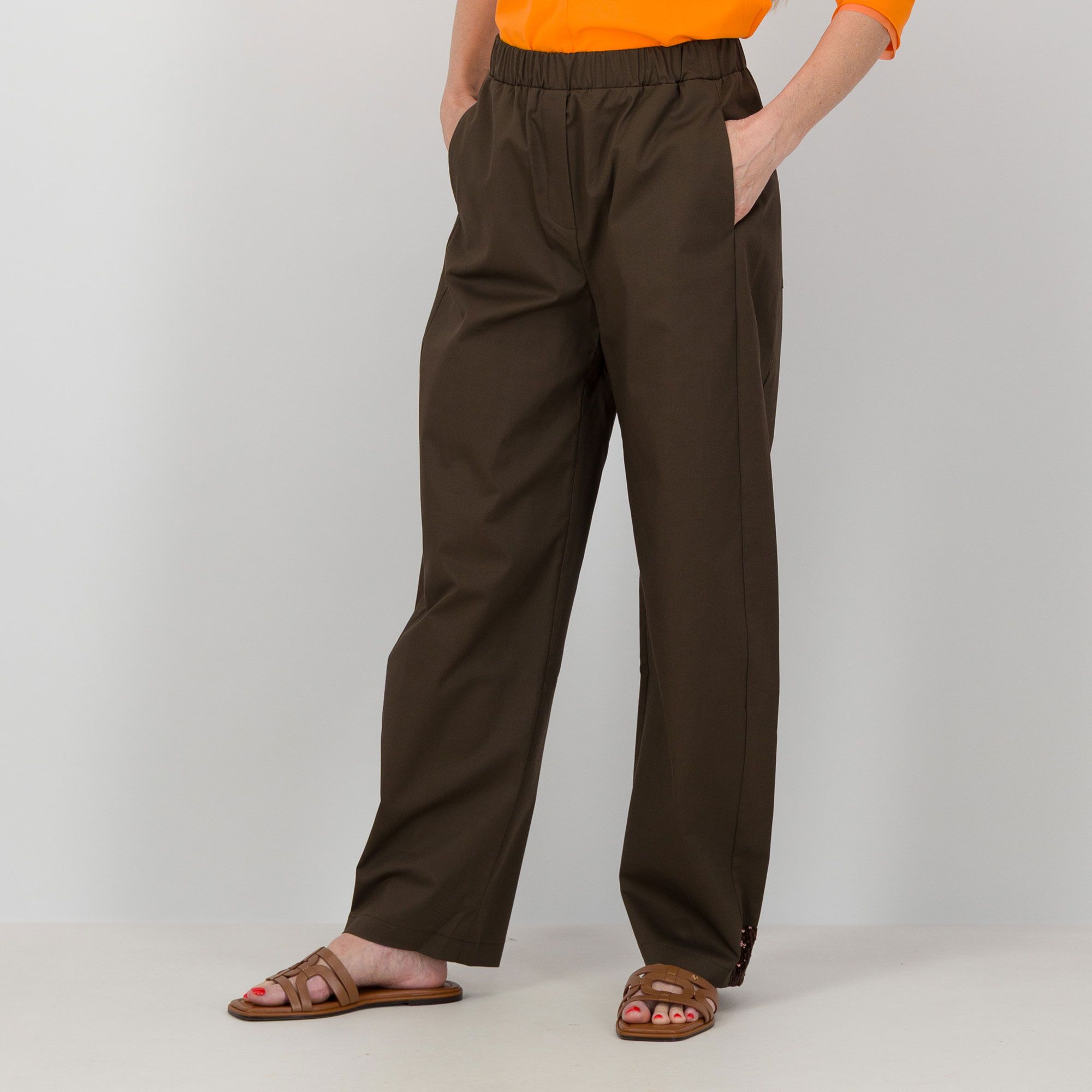 Caterina Lancini
Pantaloni barrel in
cotone con elastico