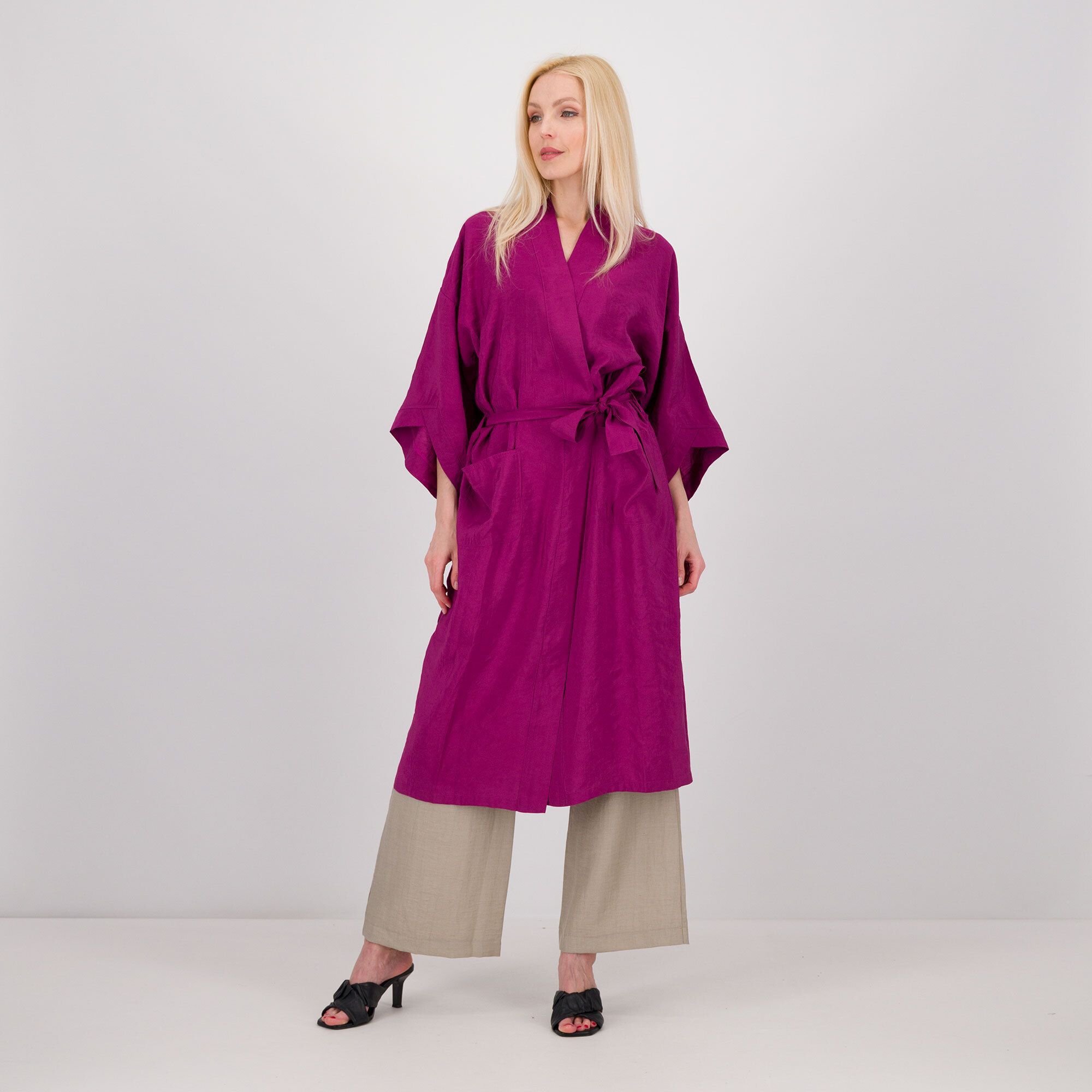 Image of M’ama Abito kimono midi con cintura061