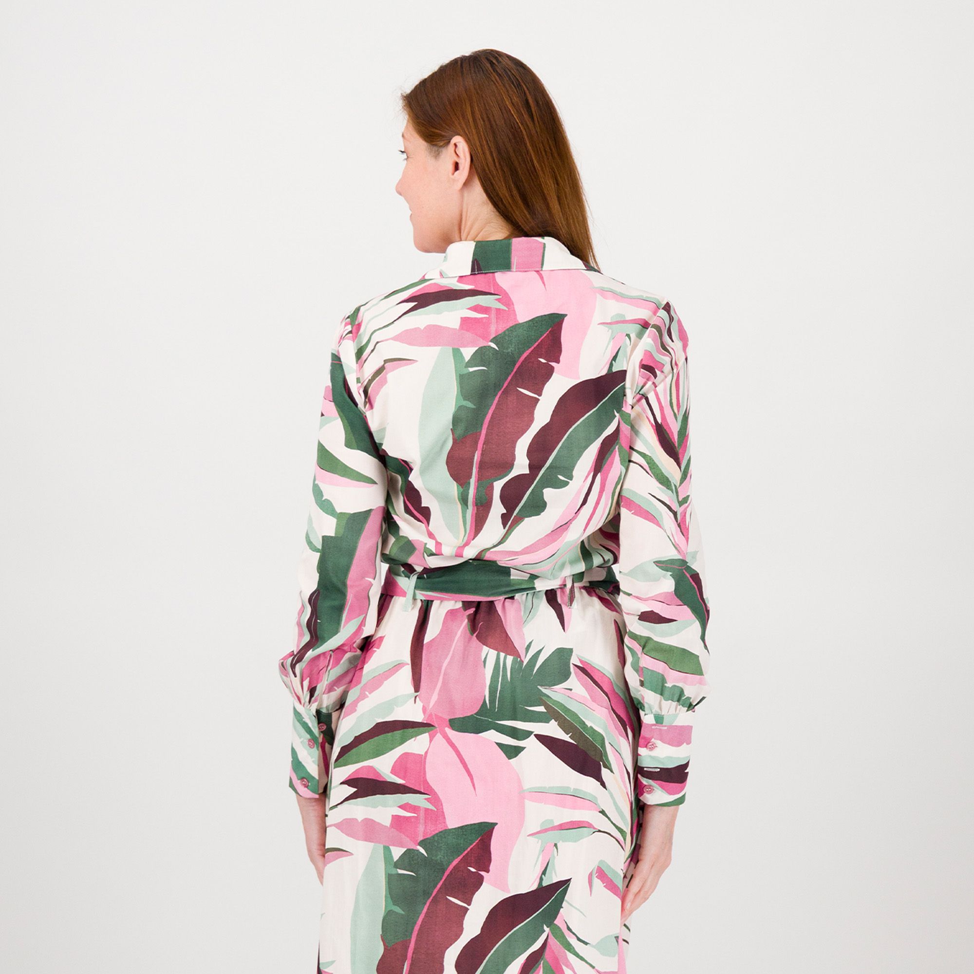 Olly Doo Camicia in cotone fantasia floreale a maniche lunghe