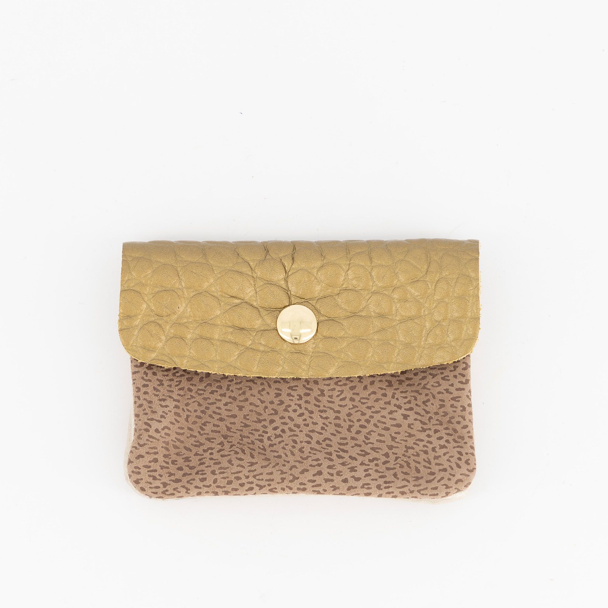 Ebarrito
Portafoglio in pelle
patchwork con
pattina frontale