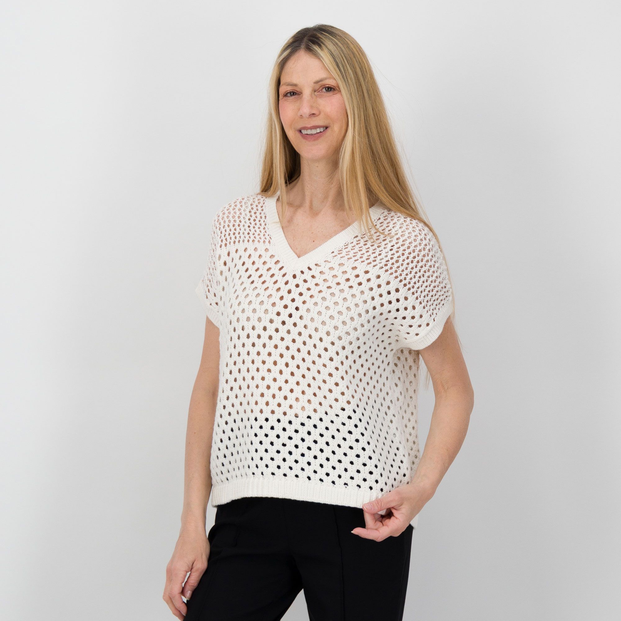 Wynne Layers Top in maglia con scollo a V