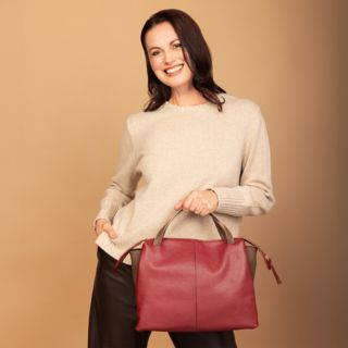 Le Corone Bags
Lady B Borsa a mano
in pelle bicolore
