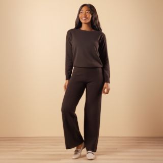Hekla & Co. 
Pantaloni palazzo
in misto lana
con cashmere