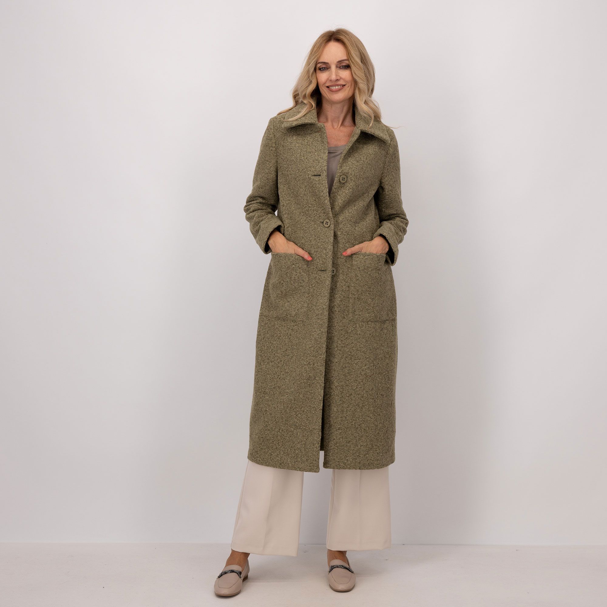 Caterina Lancini
Cappotto lungo
in panno con lana
anche Petite