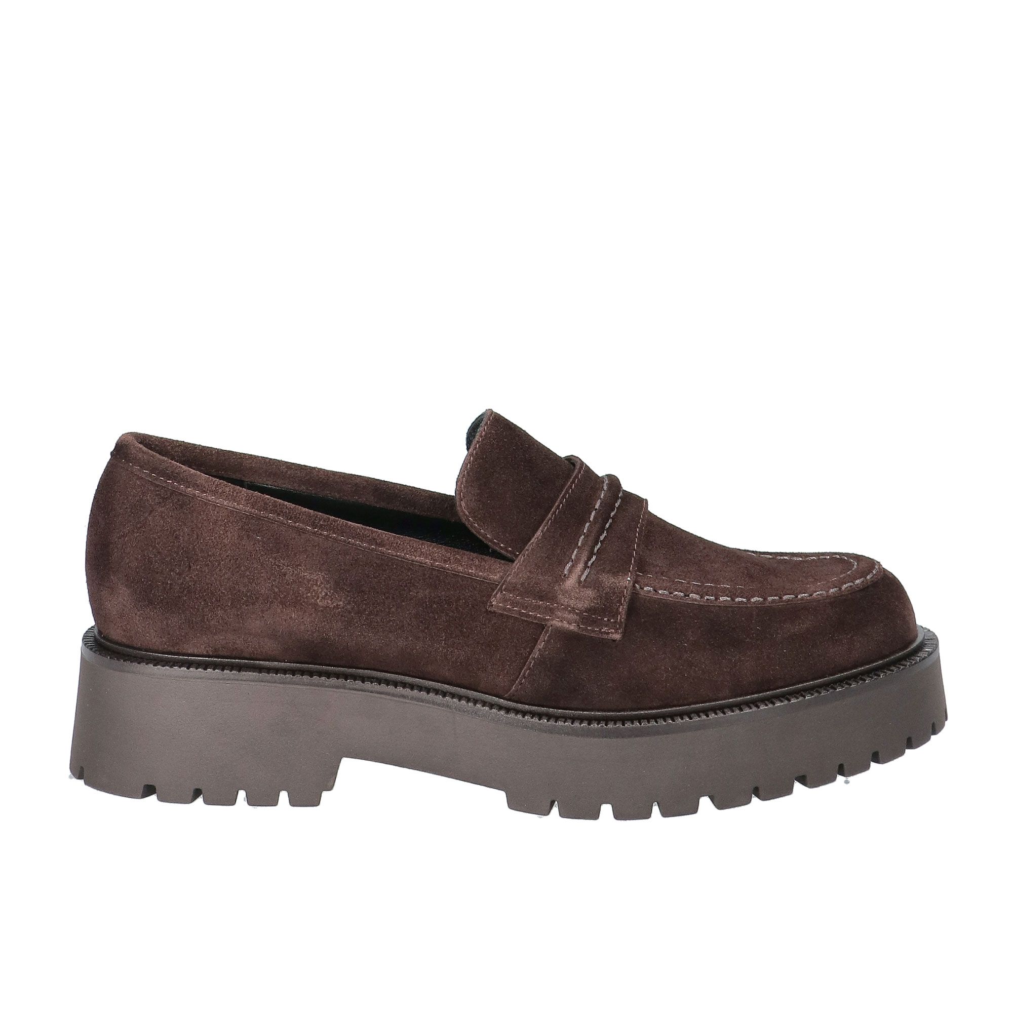 Le Serpentini
Mocassini
in pelle scamosciata
tacco 4 cm