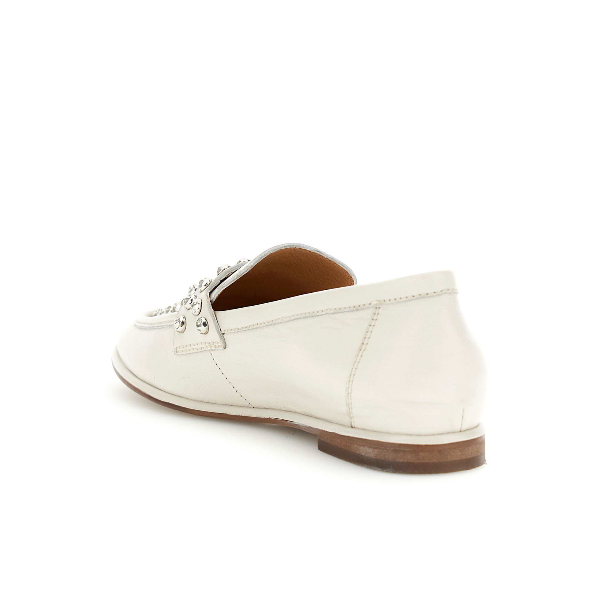 Cafè Noir Mocassini in pelle con borchiette e tacco 1,5 cm