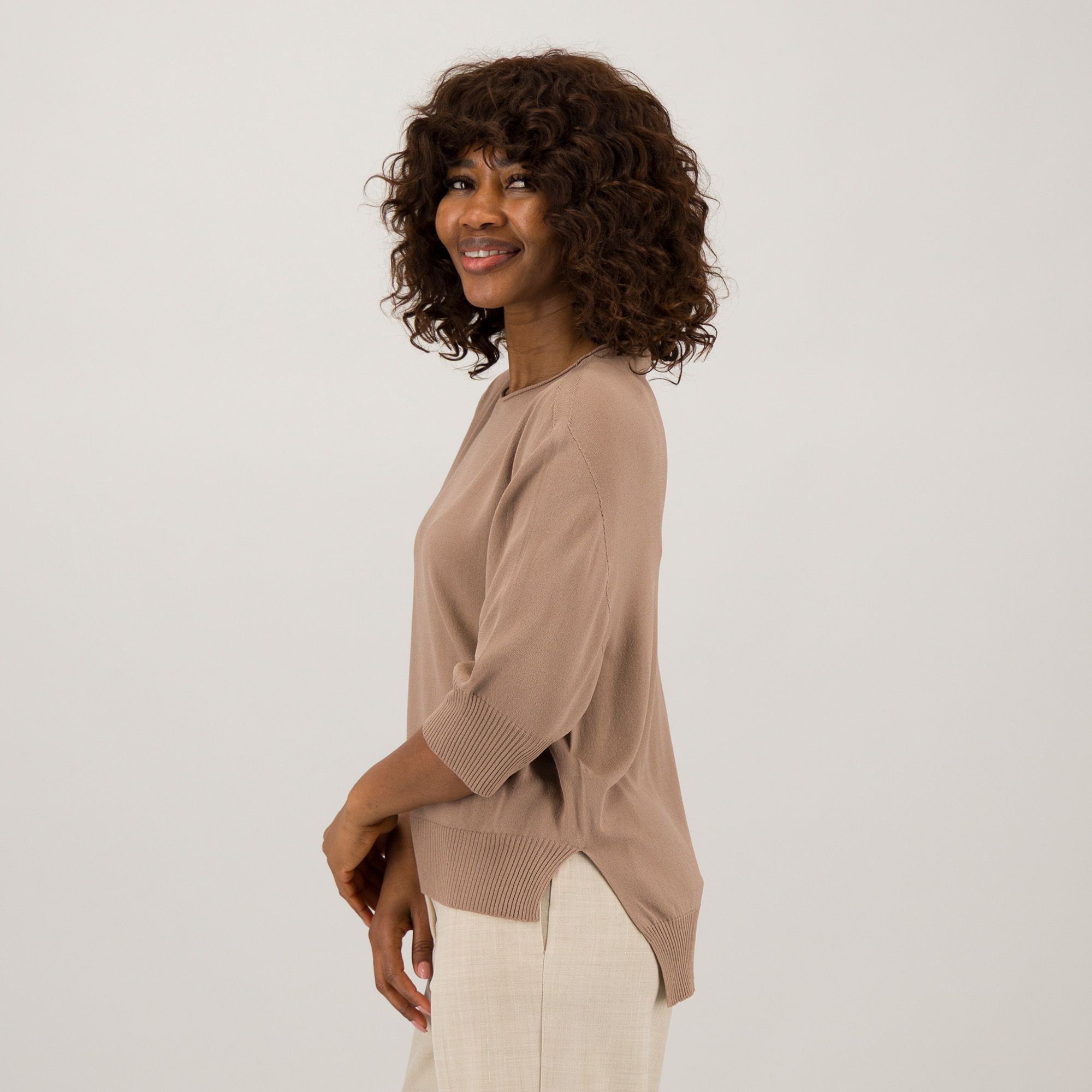 Risskio Maglia a maniche corte con scollo a barca