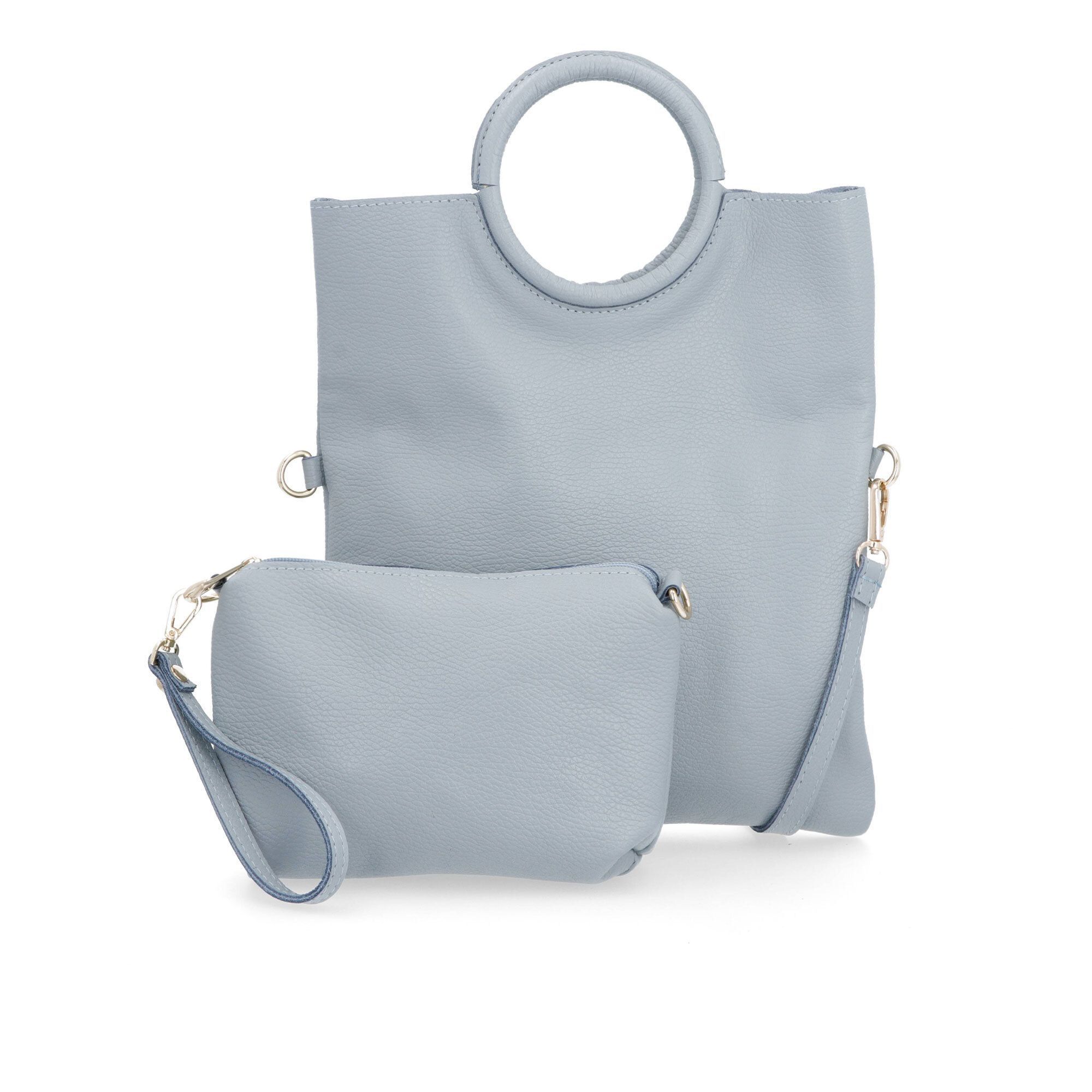 Image of Le Corone Bags Borsa multi-indosso in pelle dollaro con pochette061