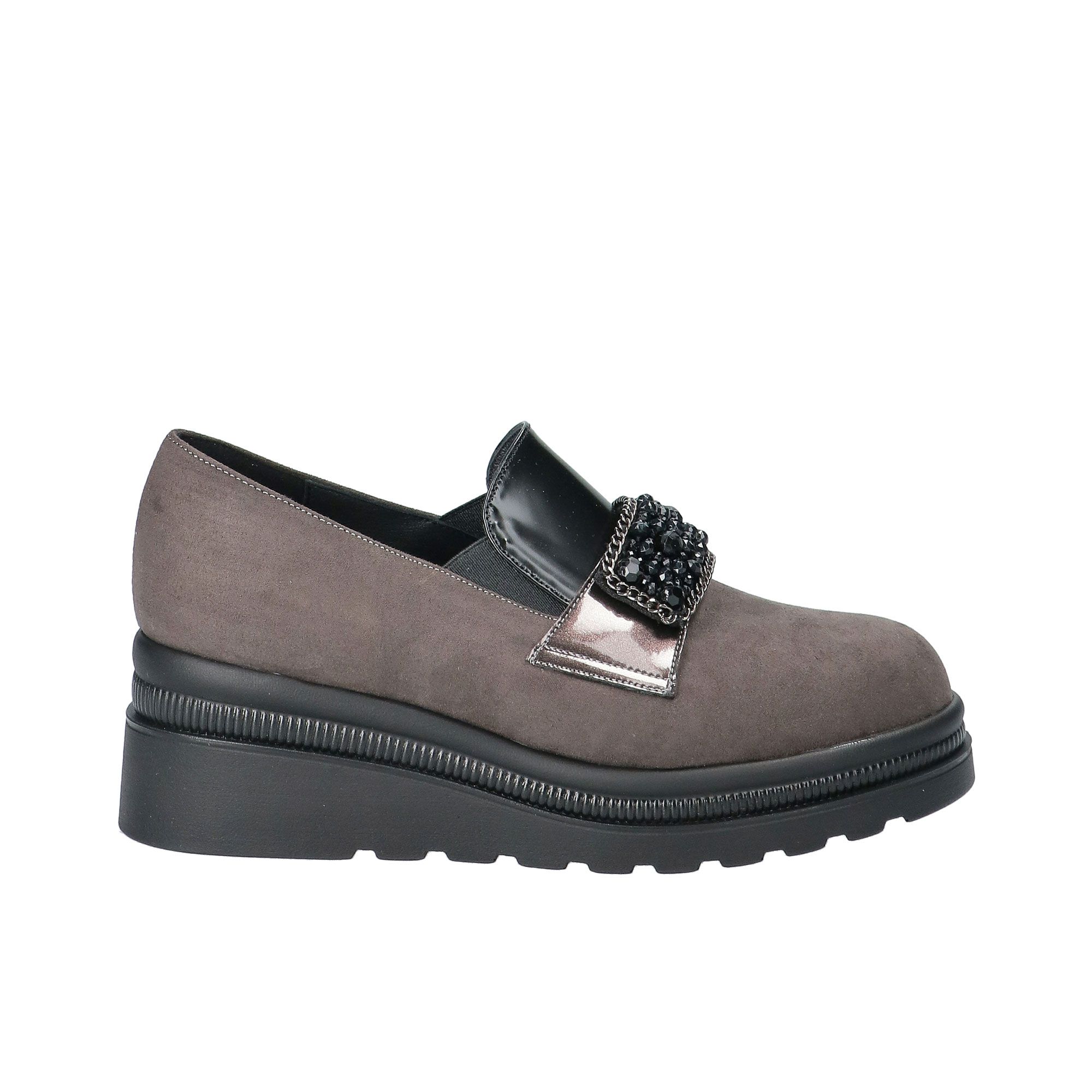 Le Serpentini
Mocassini con
accessorio gioiello
e zeppa 6cm