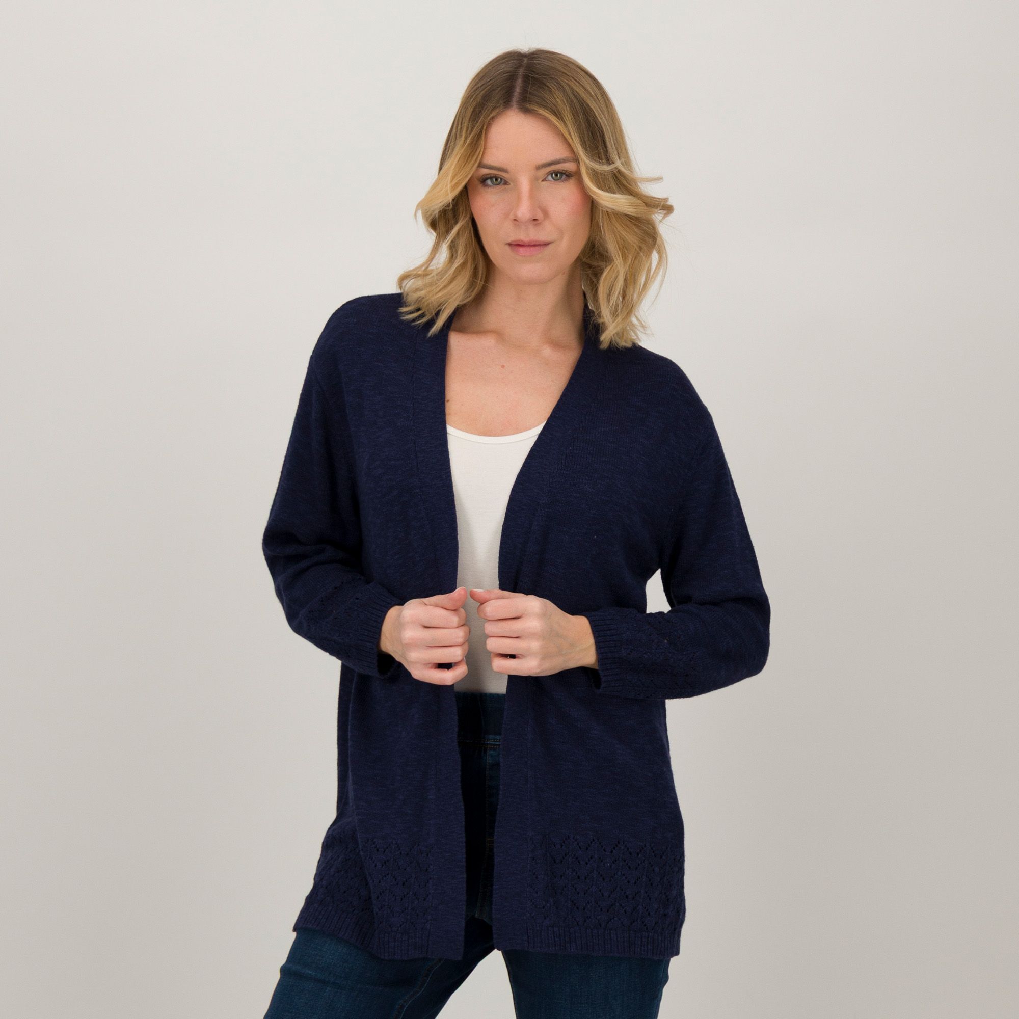 Denim & Co.
Cardigan in maglia
misto cotone