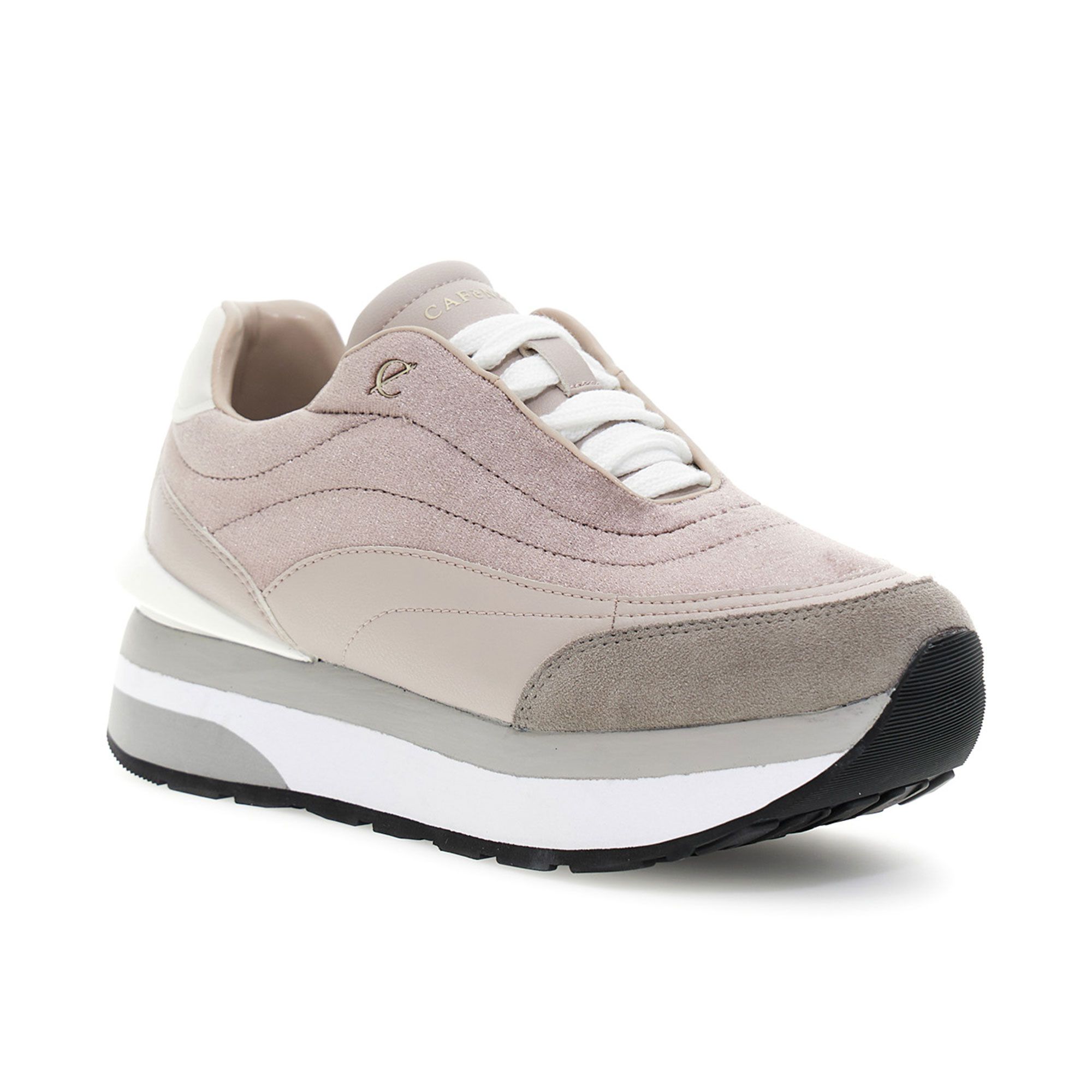CafèNoir
Sneaker in velluto
con inserti
in pelle scamosciata