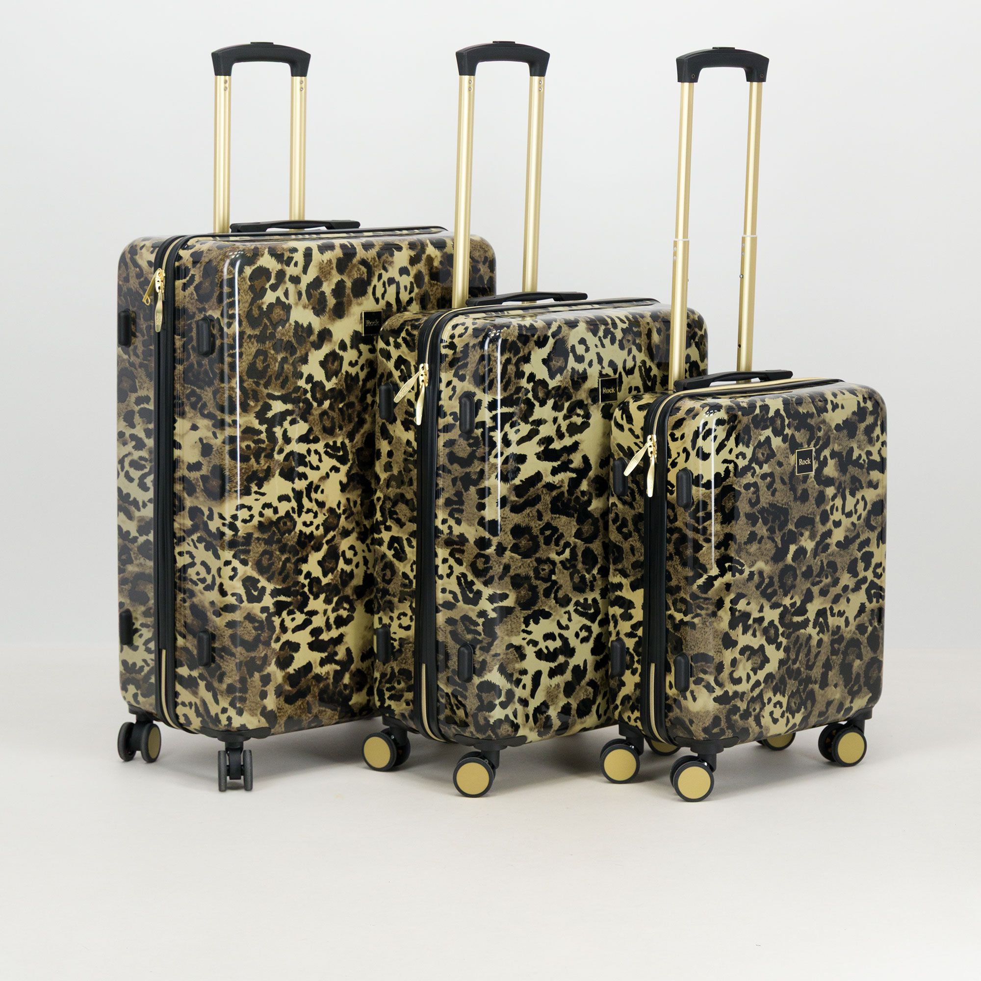Rock Luggage Trolley Savannah Large con stampa animalier