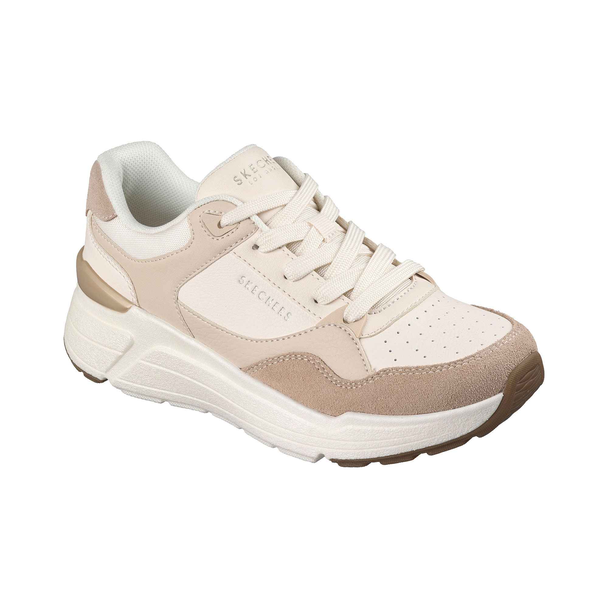 Skechers
Sneaker con inserti
in pelle scamosciata
e suola 4,5 cm