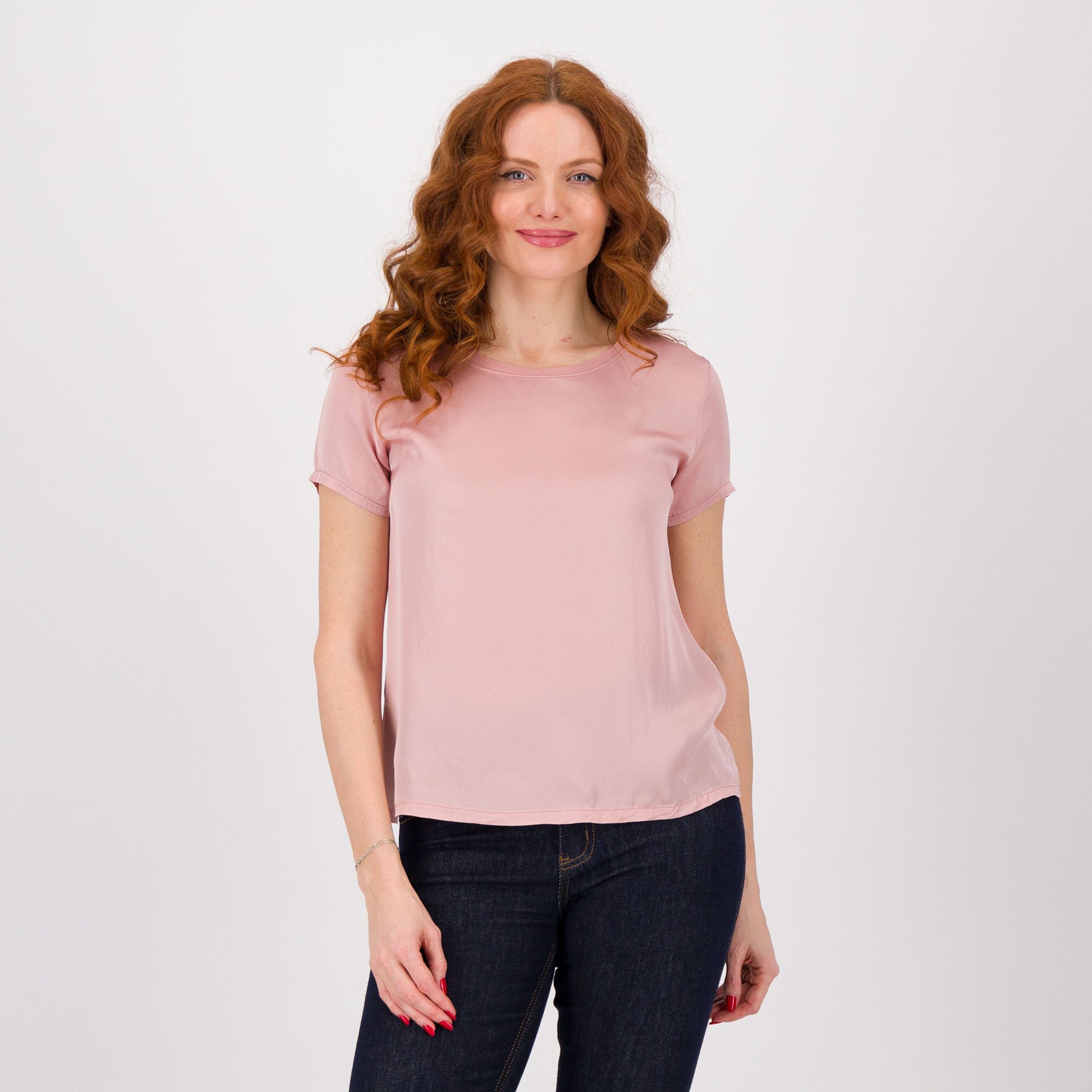 Image of Enjoy Blusa in raso con scollo in georgette061