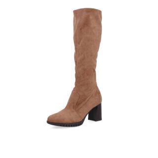 Soffice Sogno
Stivali alti stretch
effetto scamosciato
con tacco 7 cm