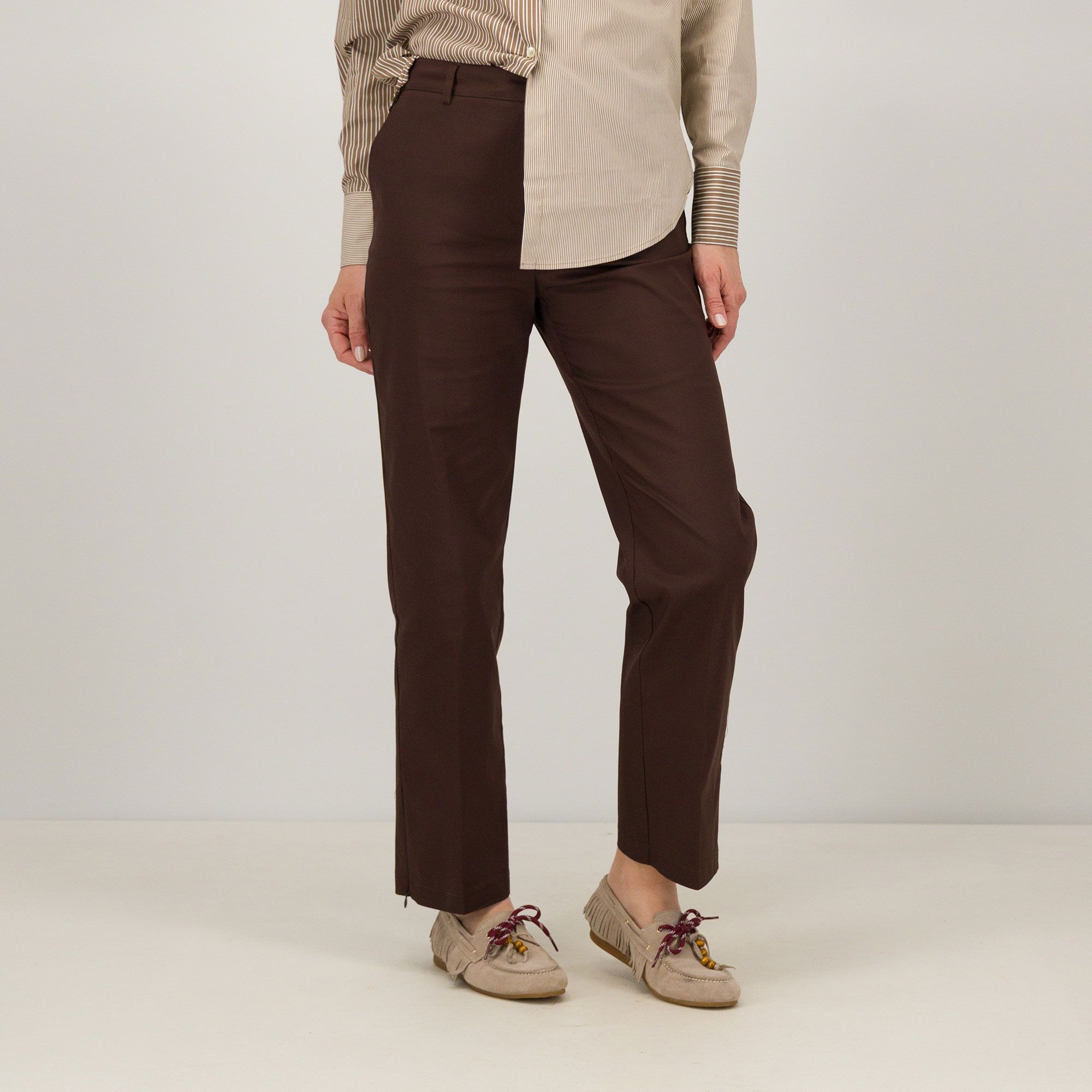 Caterina Lancini Pantaloni a sigaretta con elastico anche Petite