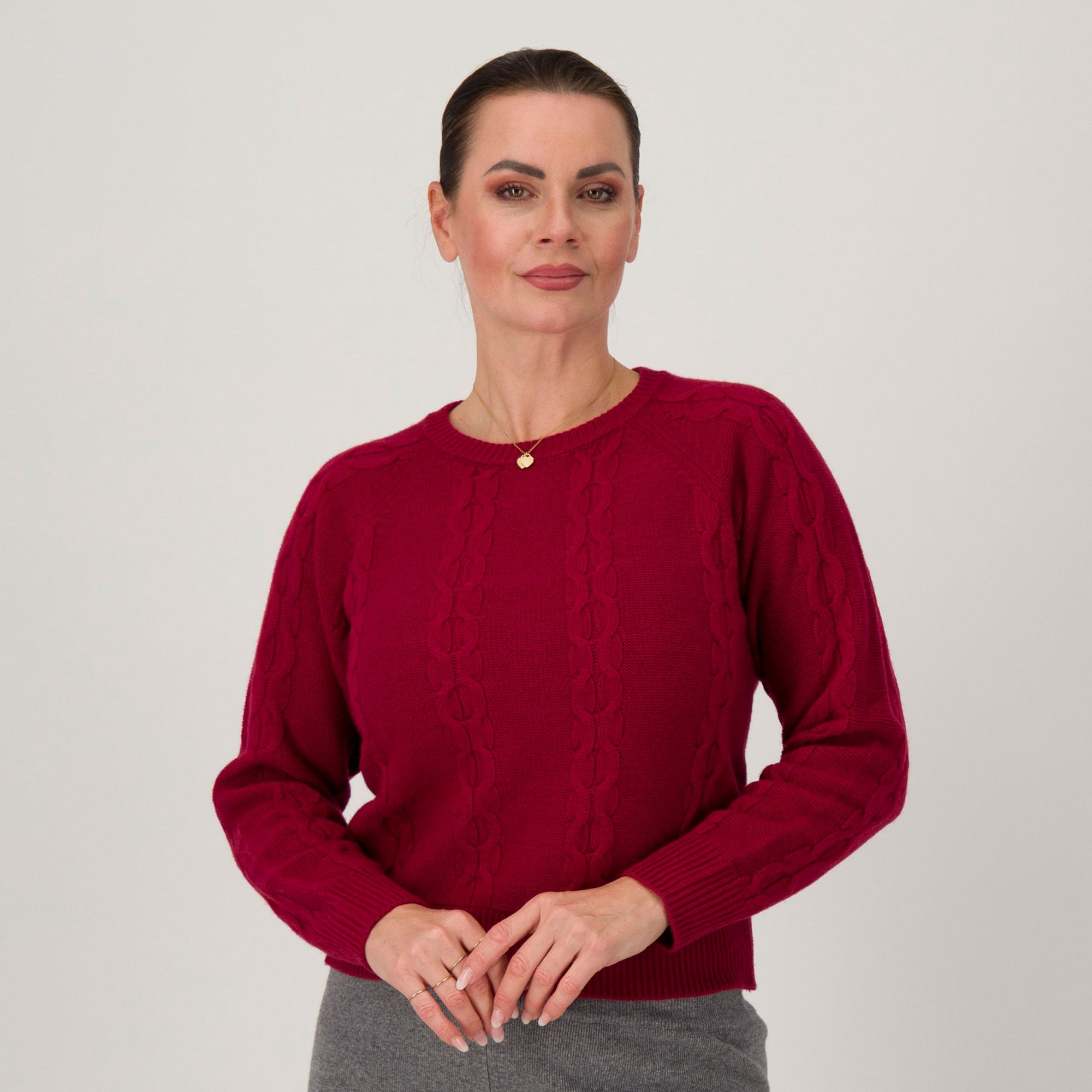 Hekla & Co
Maglione girocollo
in misto lana
con cashmere