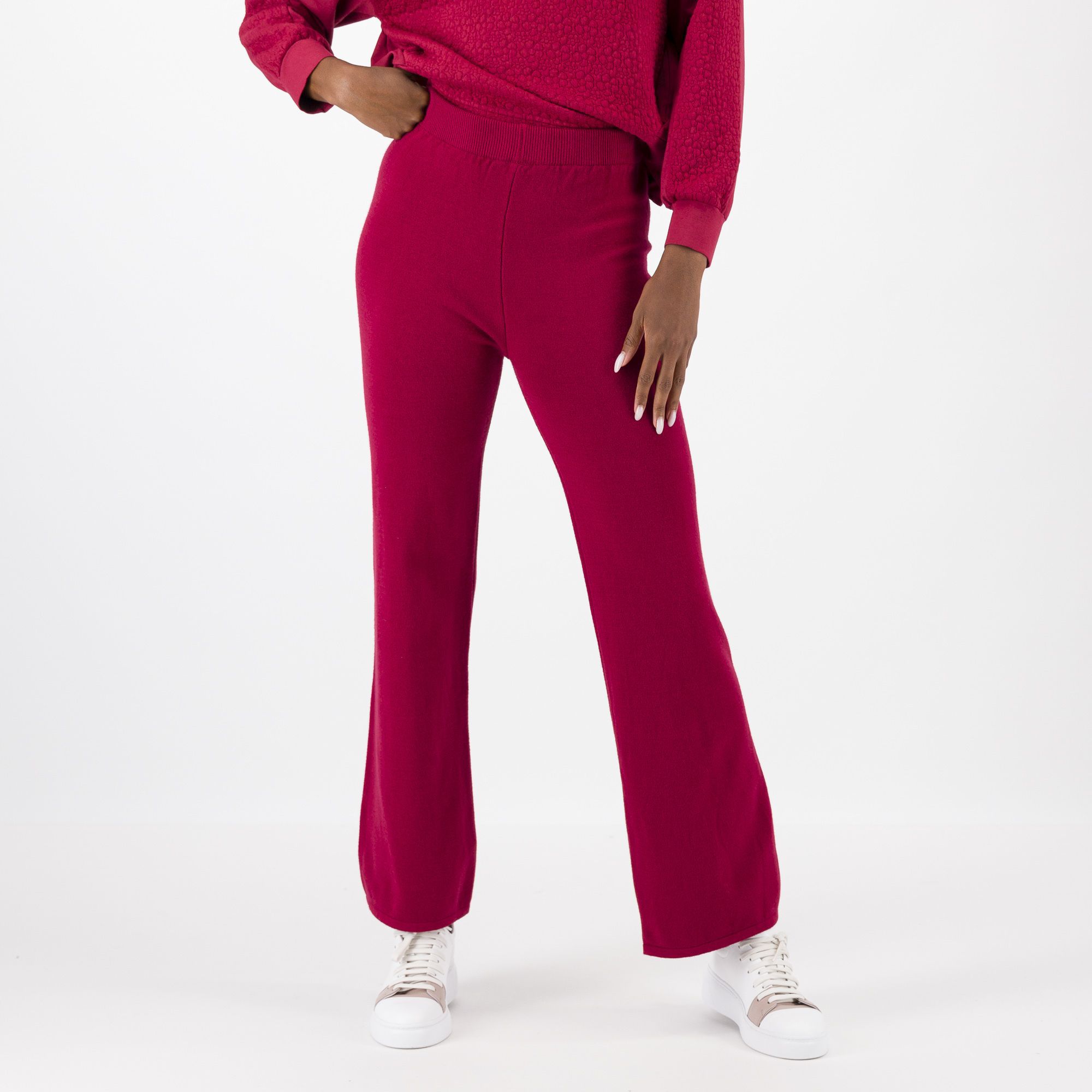 QVC ENJOY TRICOT Pantaloni ampi in maglia di misto viscosa