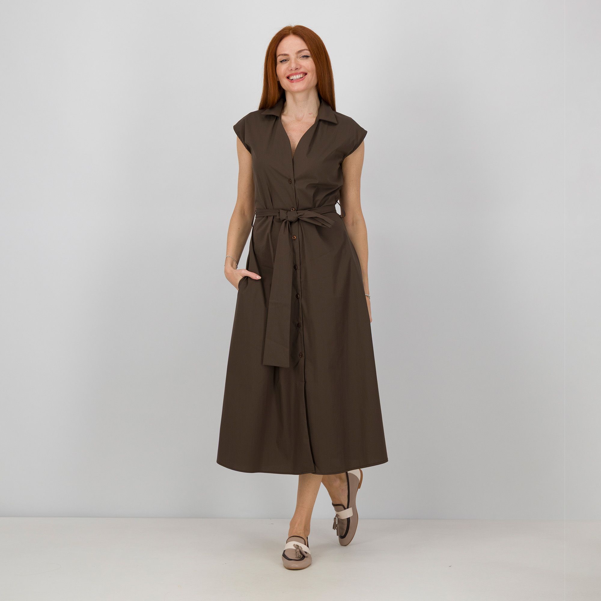 Risskio
Abito chemisier
in misto cotone
con scollo a V