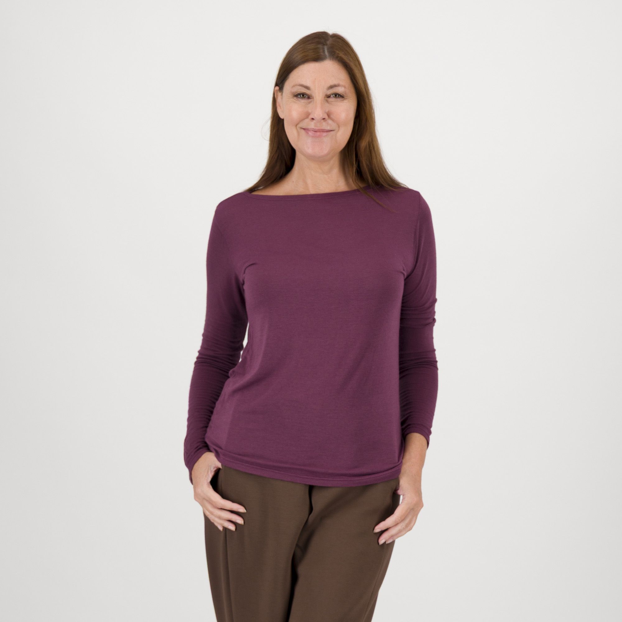 Lucrezia Sciortino
Maglia con cashmere
scollo a barca
a manica lunga