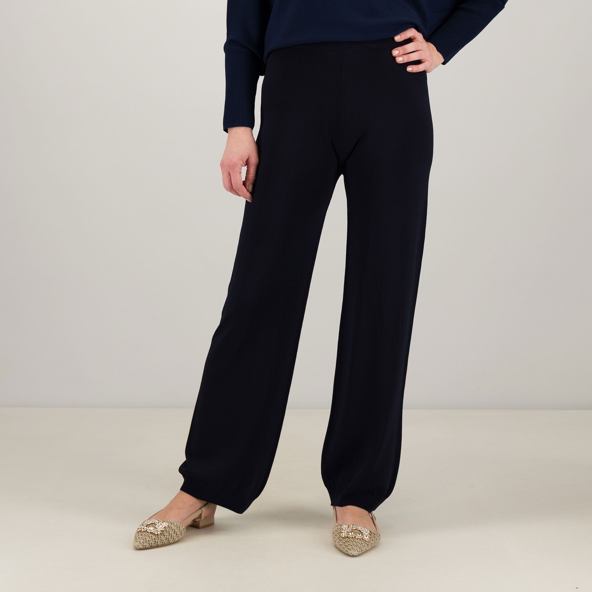 Enjoy Tricot
Pantaloni a gamba
ampia con elastico