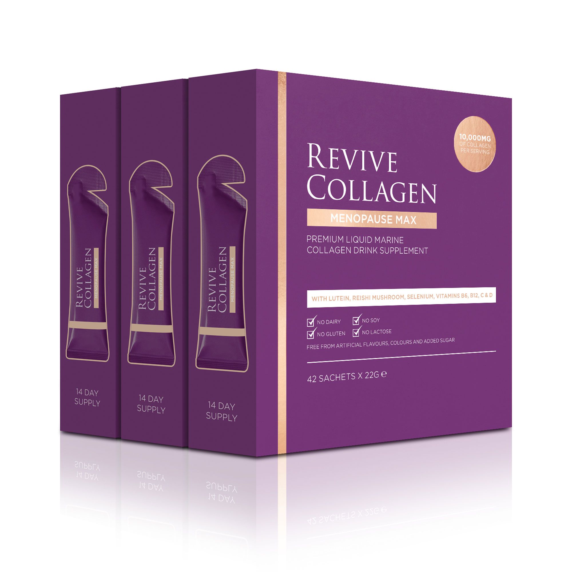 Revive Collagen
Menopause Max
integratore
(42 bustine)
