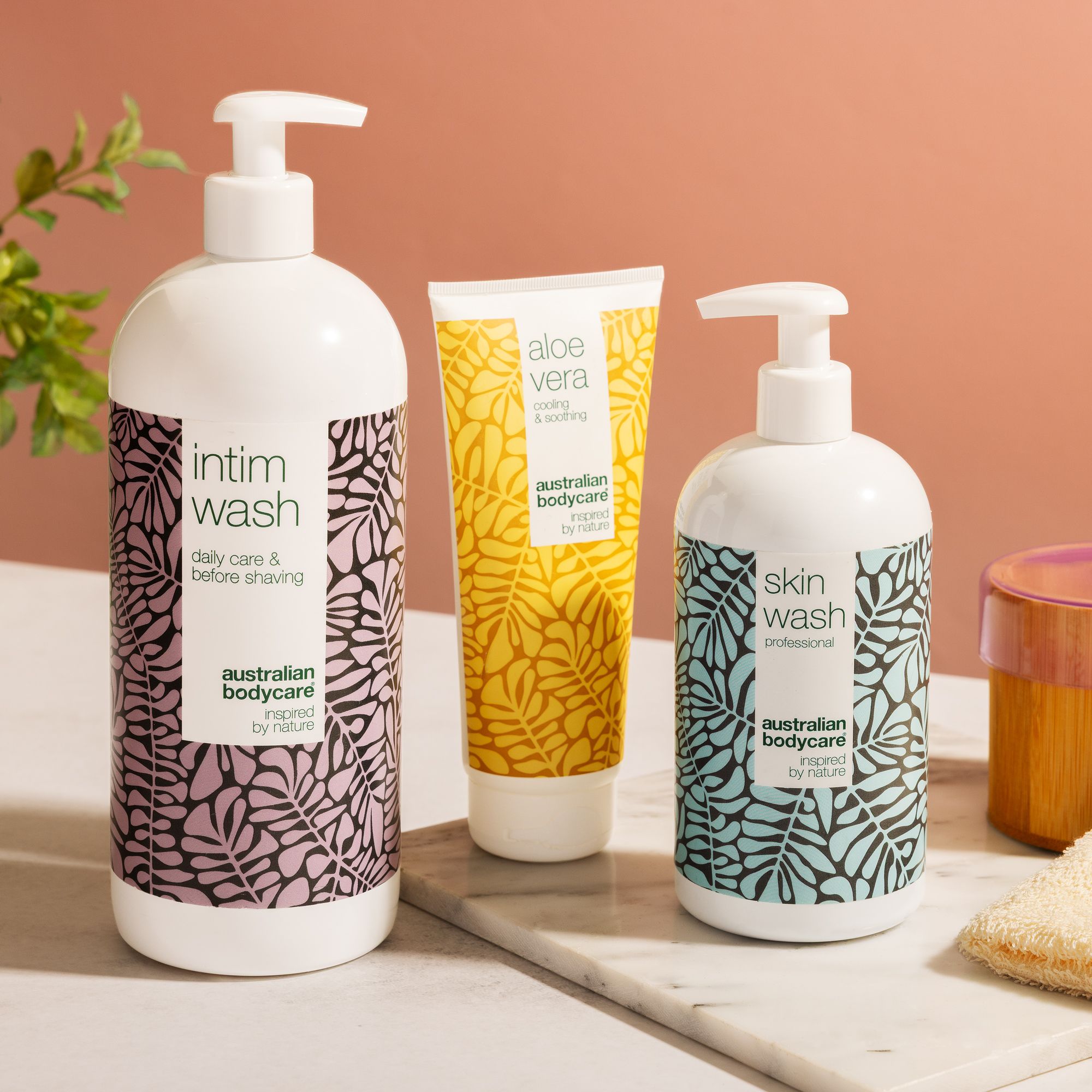 Australian Bodycare Bagnoschiuma (500ml) + gel aloe (200ml) + sapone intimo (1l)