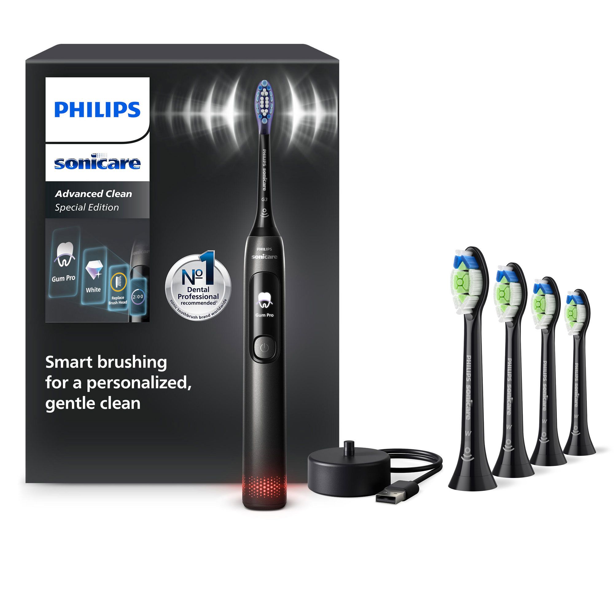 Philips
Spazzolino elettrico
Sonicare Advanced
Clean + 4 testine