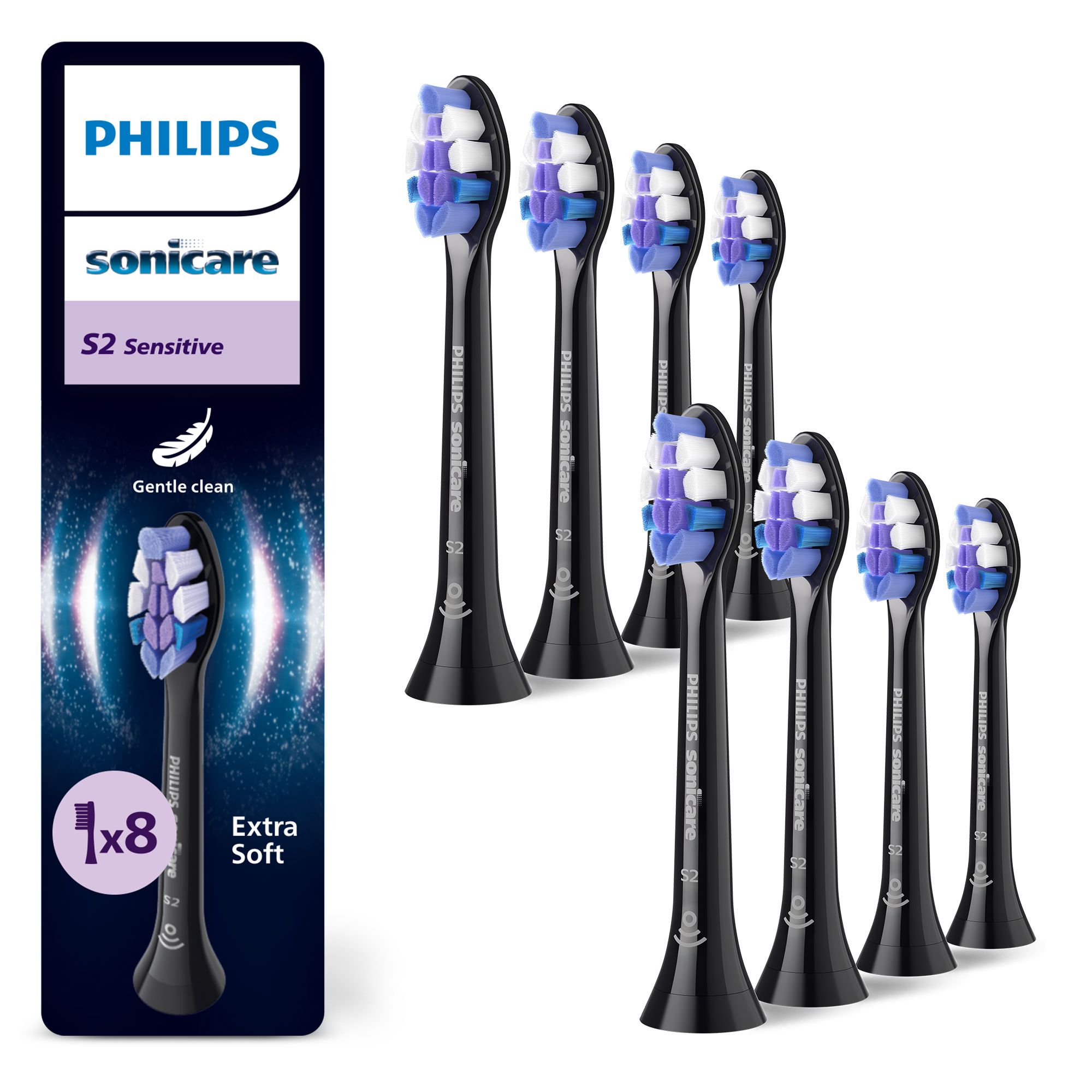 Philips Sonicare 4100 spazzolino elettrico + 8 testine sensitive