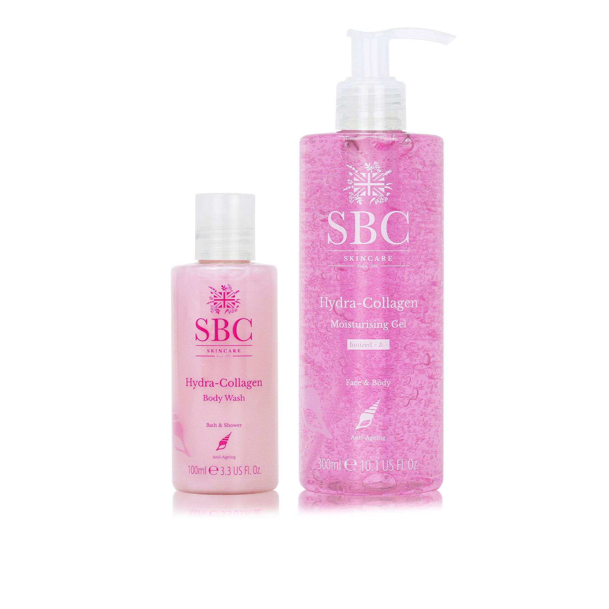 SBC
Hydra-Collagen gel
idratante (300ml) +
bagnoschiuma (100ml)