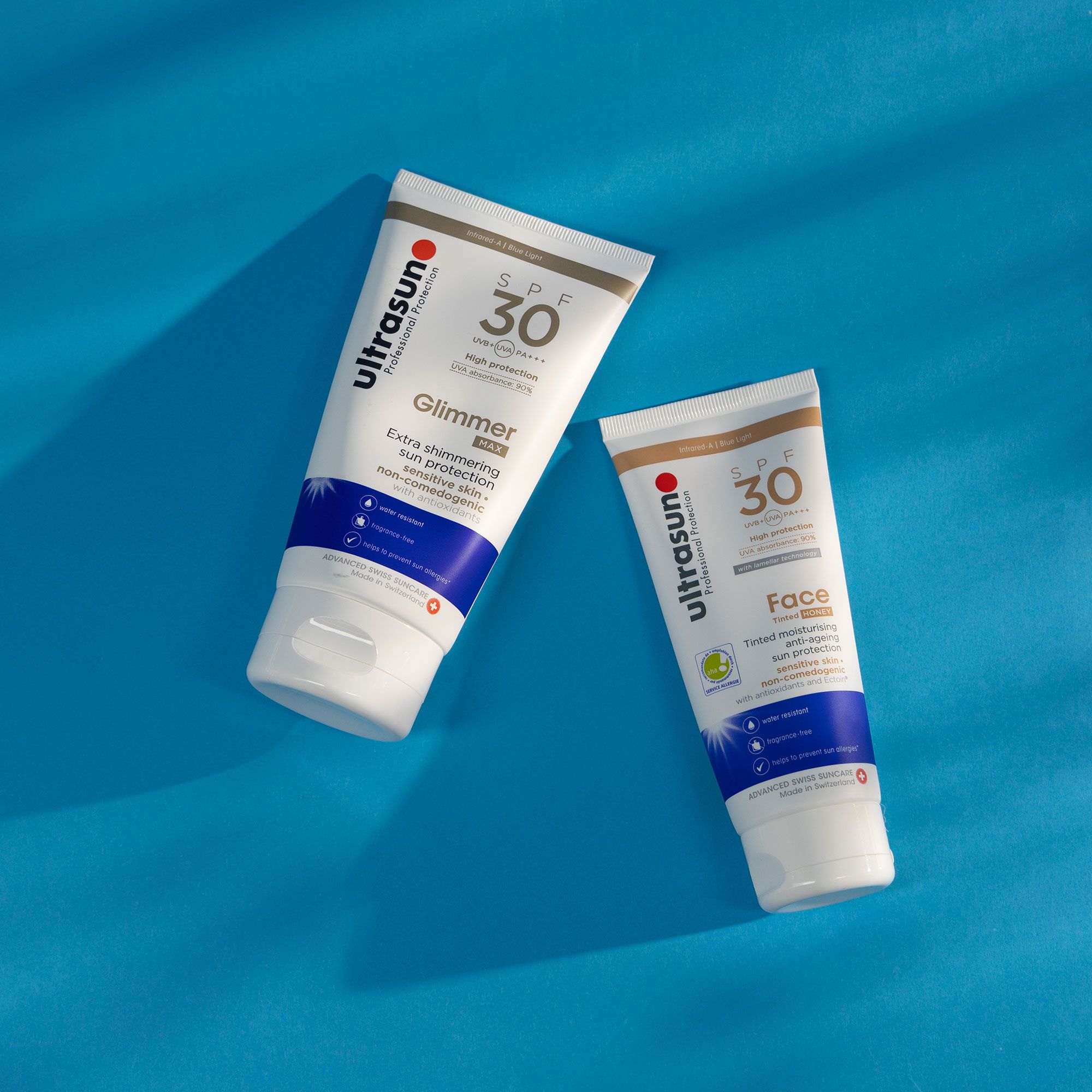 Ultrasun Gel solare SPF30 (150ml) + crema viso SPF30 (100ml)