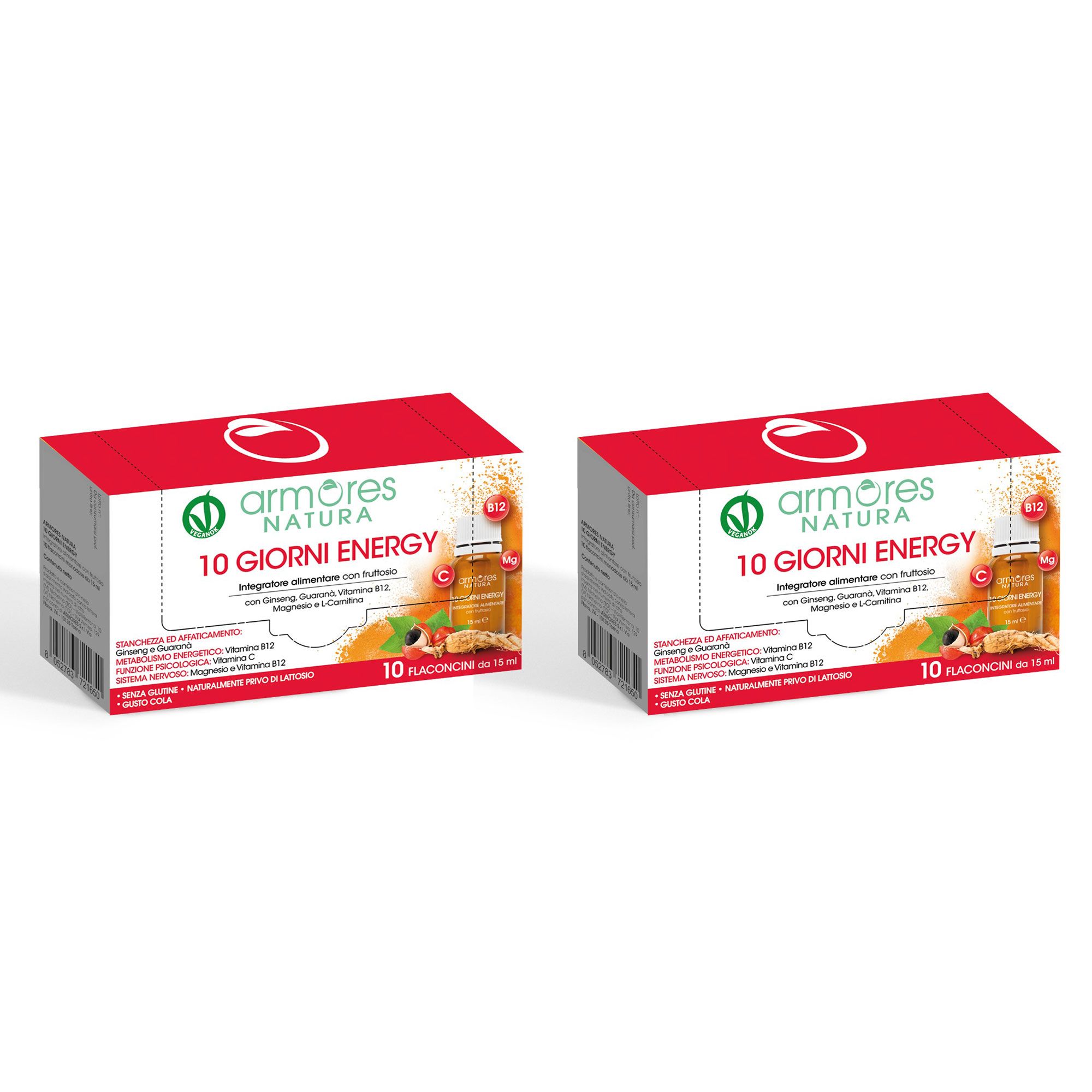 Armores NATURA
10 Giorni Energy kit
integratore (2x10
flaconi da 15 ml)