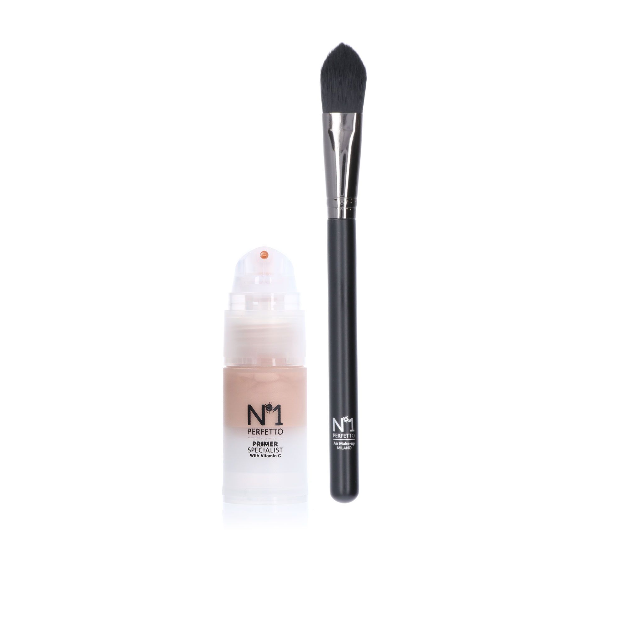 N°1 PERFETTO Primer Vitamin C trasparente (15ml) e pennello