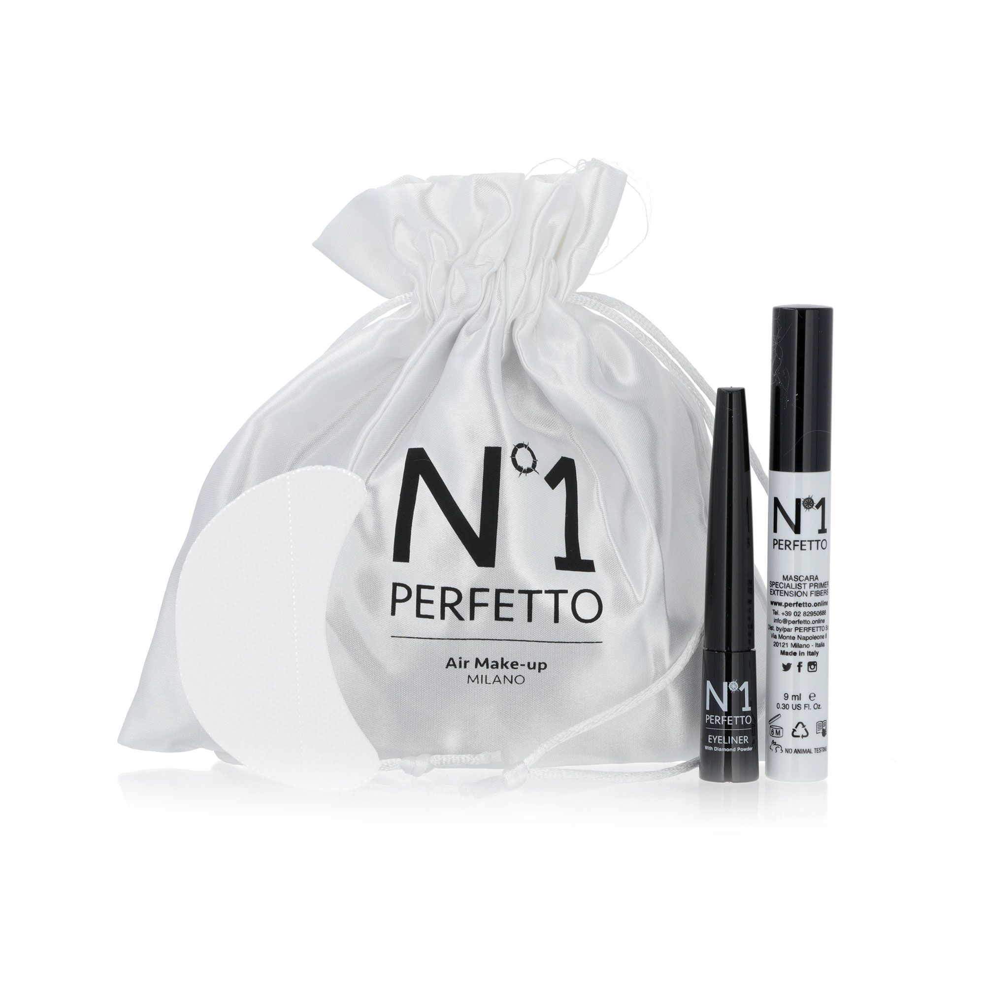 Image of N°1 Perfetto Kit make-up: mascara volumizzante, patch occhi, eyeliner061