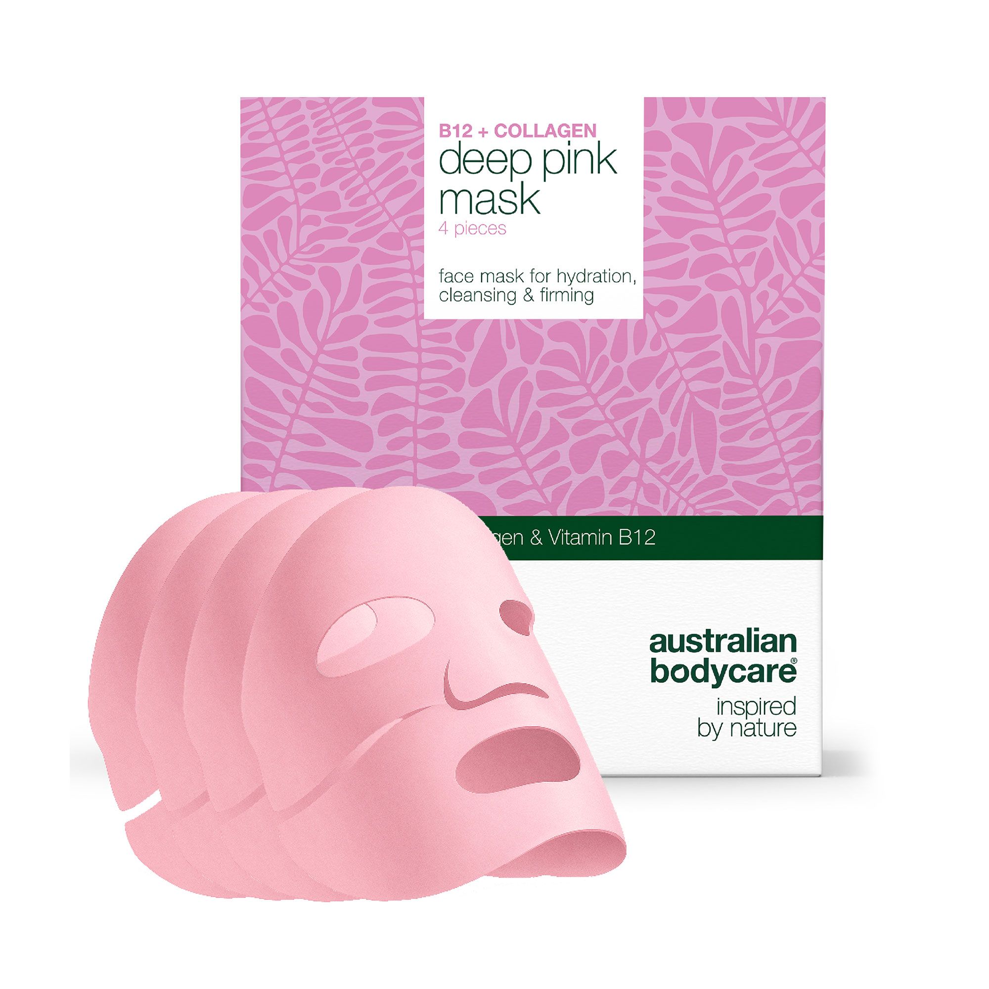 Australian Bodycare
Deep Pink Maschera
viso con Collagene
e Vitamina B12 (4pz)