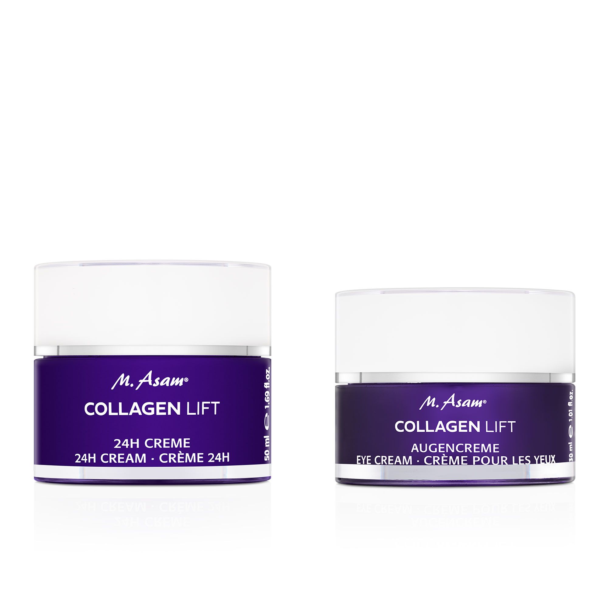 M. Asam
Collagen Lift kit:
crema viso (50 ml)
e crema occhi (30 ml)