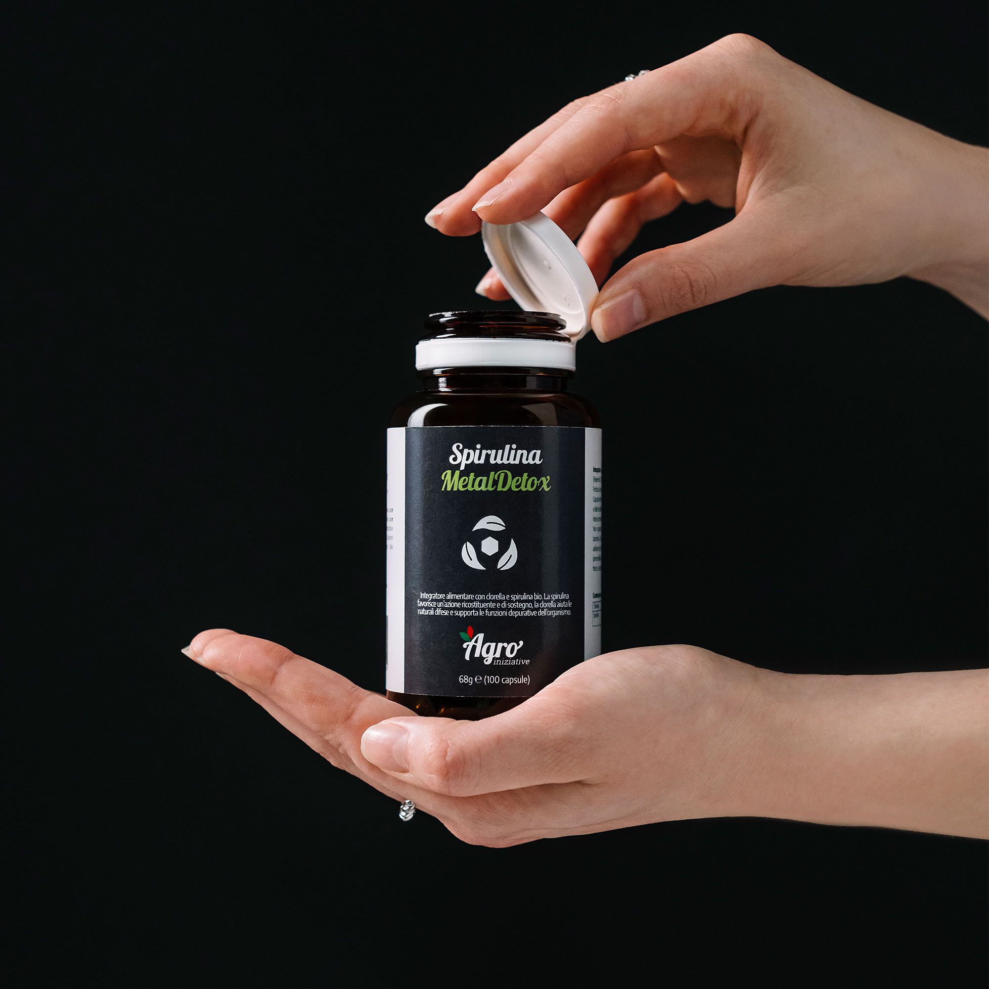 Agroiniziative
Spirulina MetalDetox
integratore
(68g - 100cps)