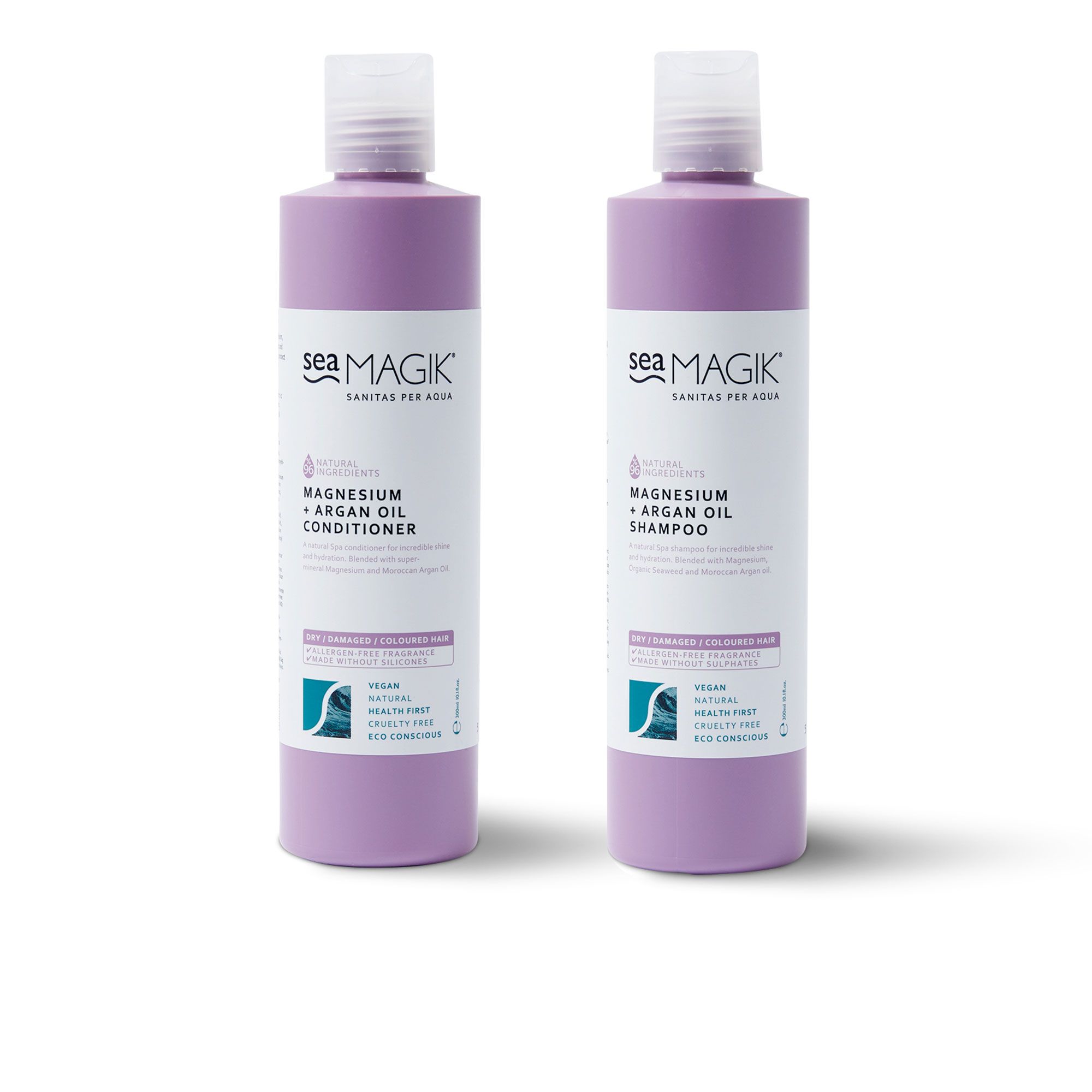 Sea Magik
Magnesium + Argan
Shampoo (300ml)
e balsamo (300ml)