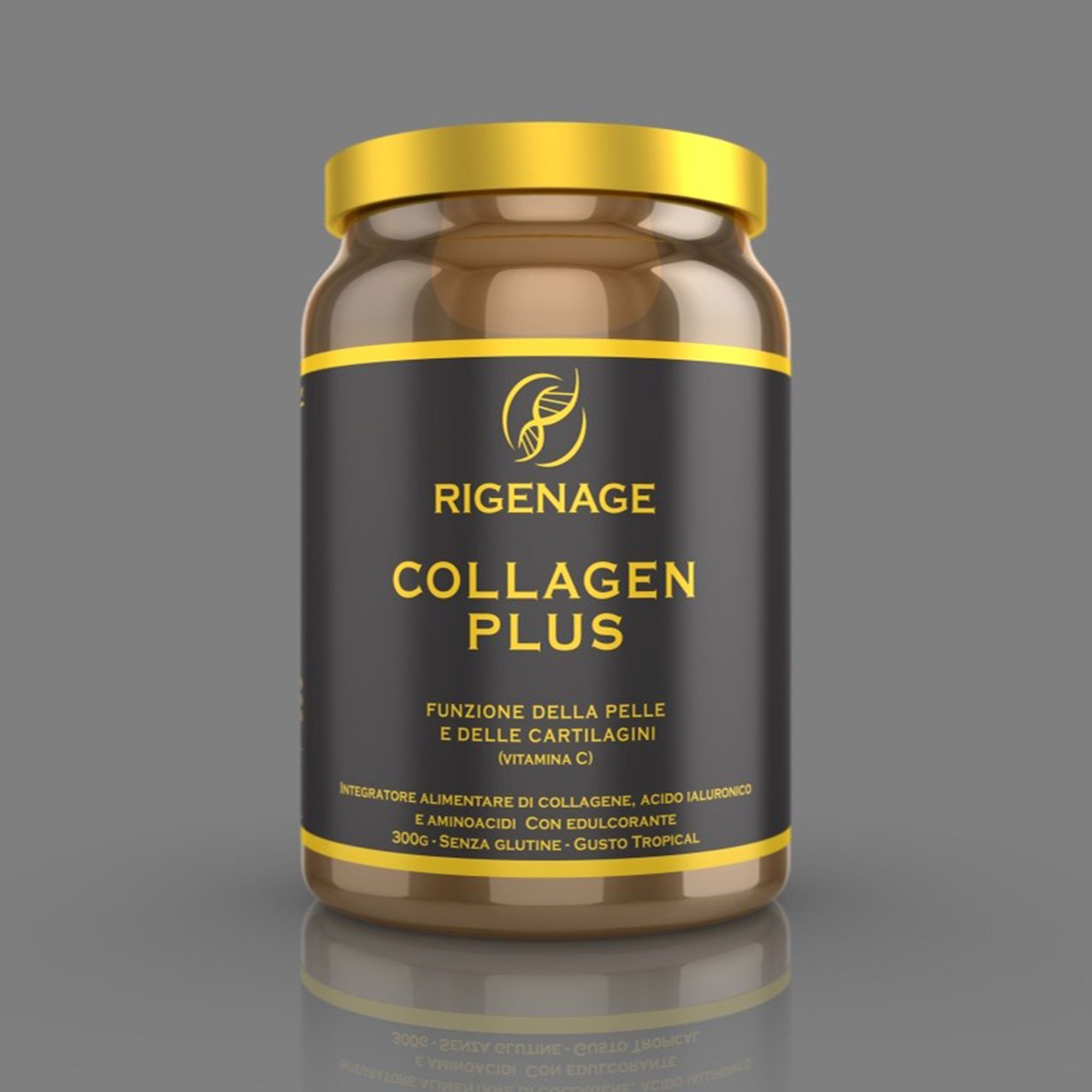 RigenAge
Integratore
Collagen Plus
gusto Tropical (300g)