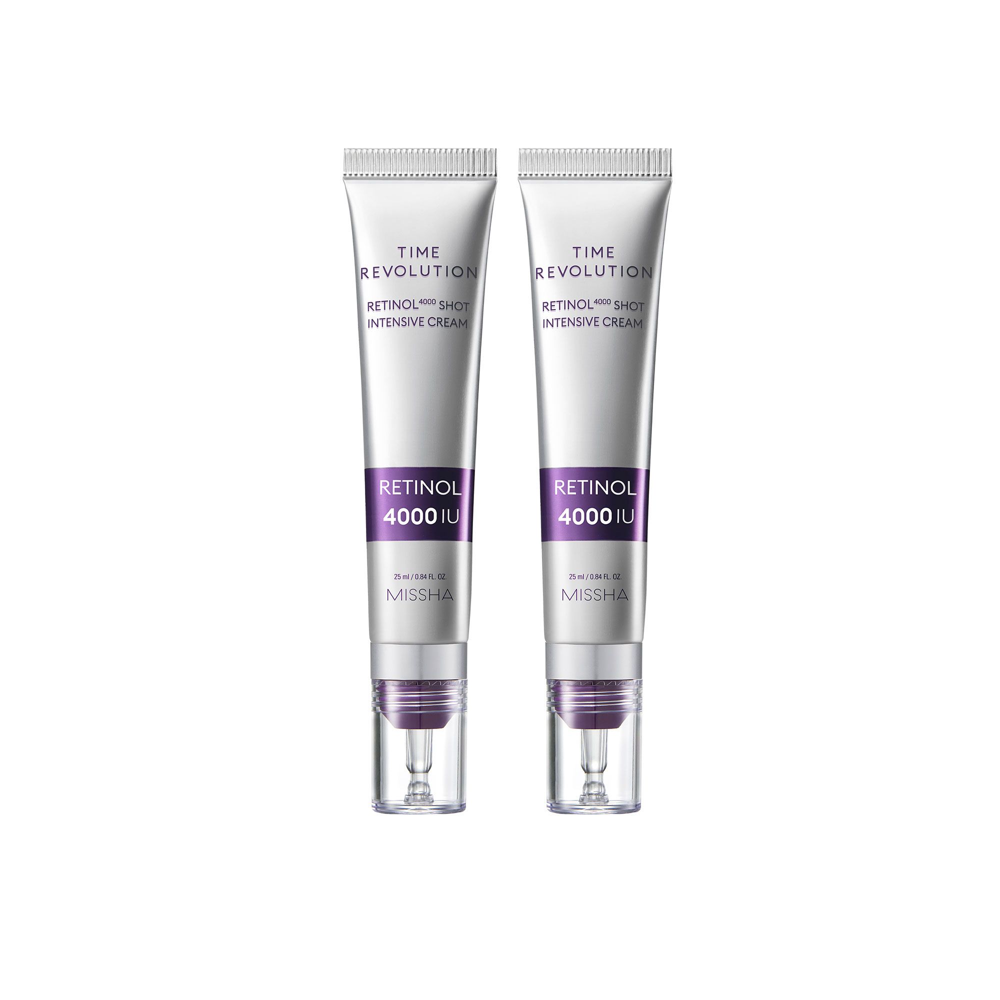Missha
Crema antirughe
Time Revolution
Retinol 4000 (2x25ml)