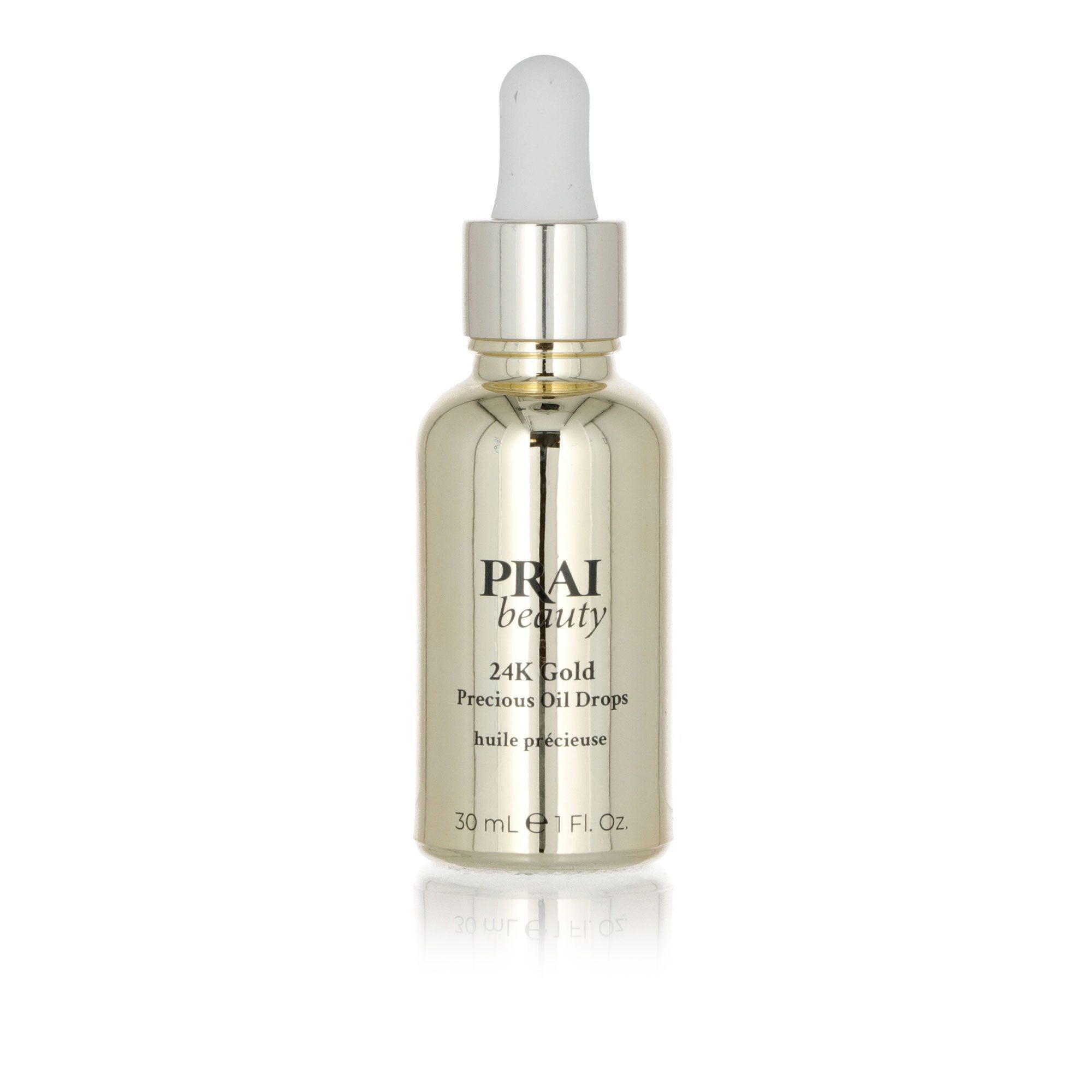 QVC PRAI Olio viso 24K Gold con oro 24 carati