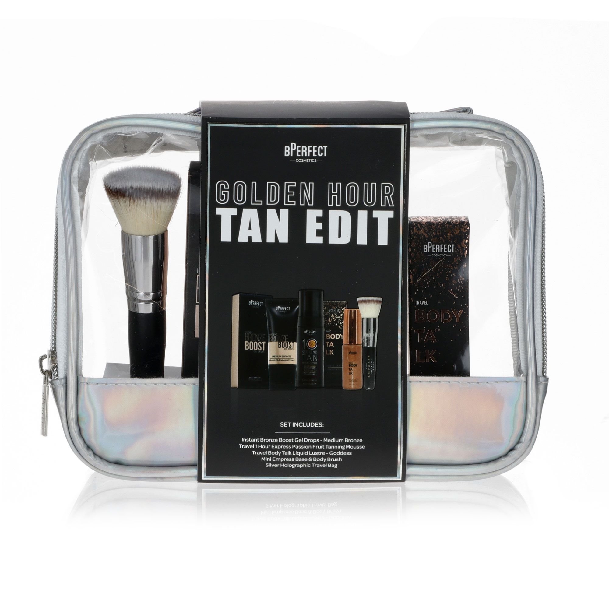 BPerfect Kit 3 autoabbronzanti da viaggio con trousse e pennello
