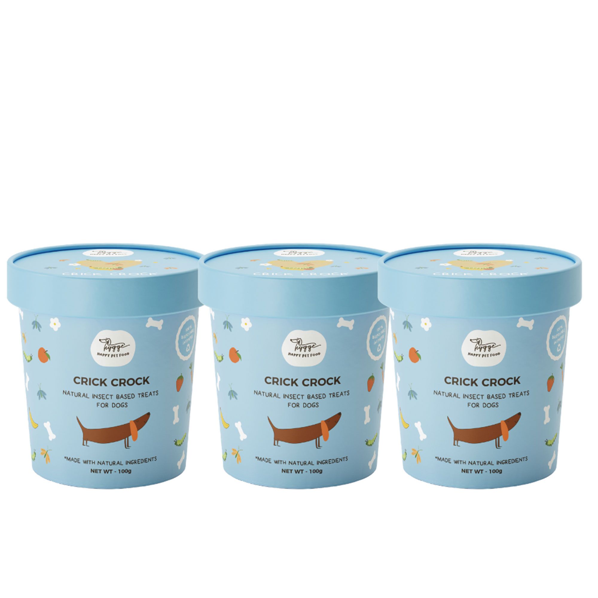 Hygge
Integratore per cani
Crick Crock
(3x100g)