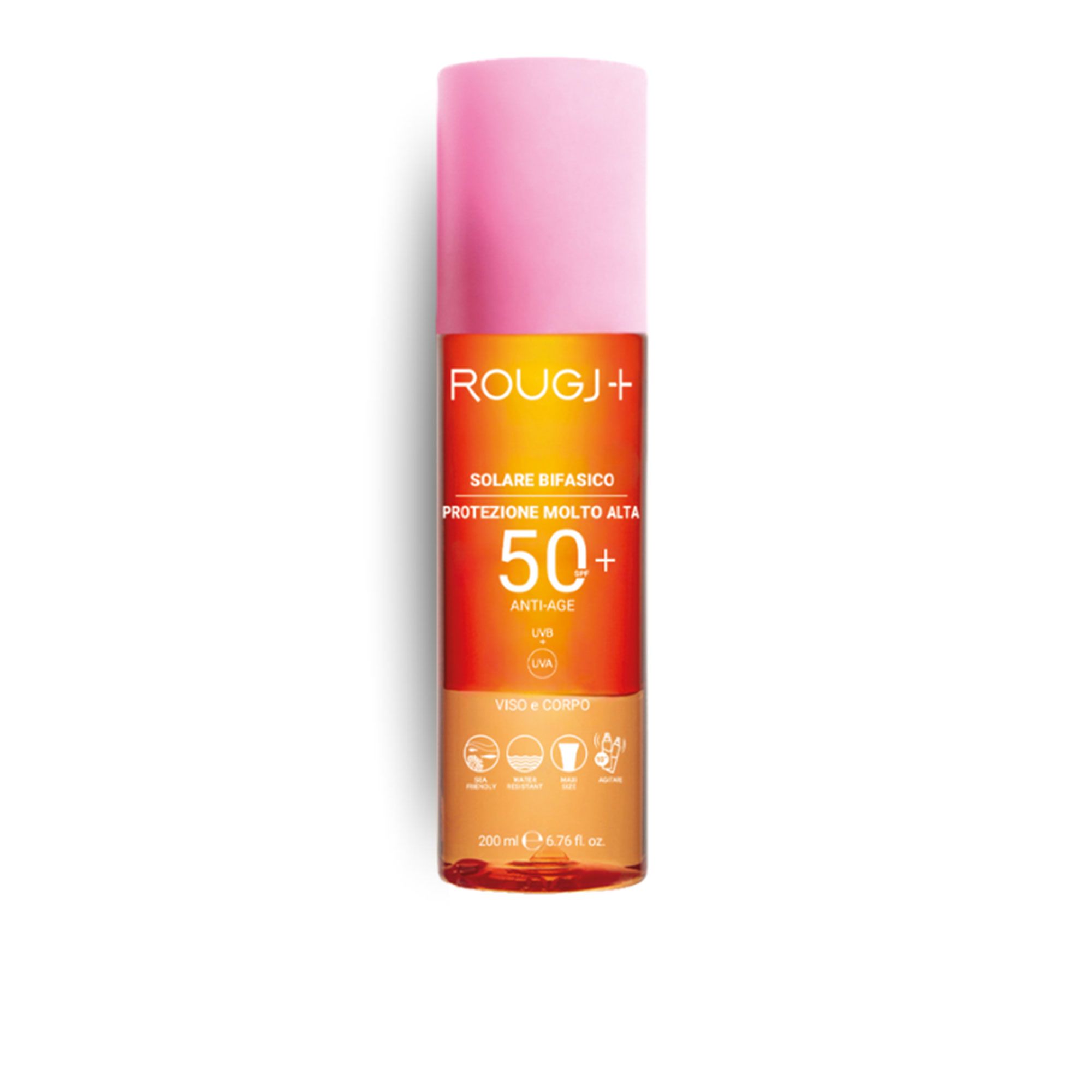 Rougj
Solare bifasico
SPF 50+ Anti-Age
(200 ml)